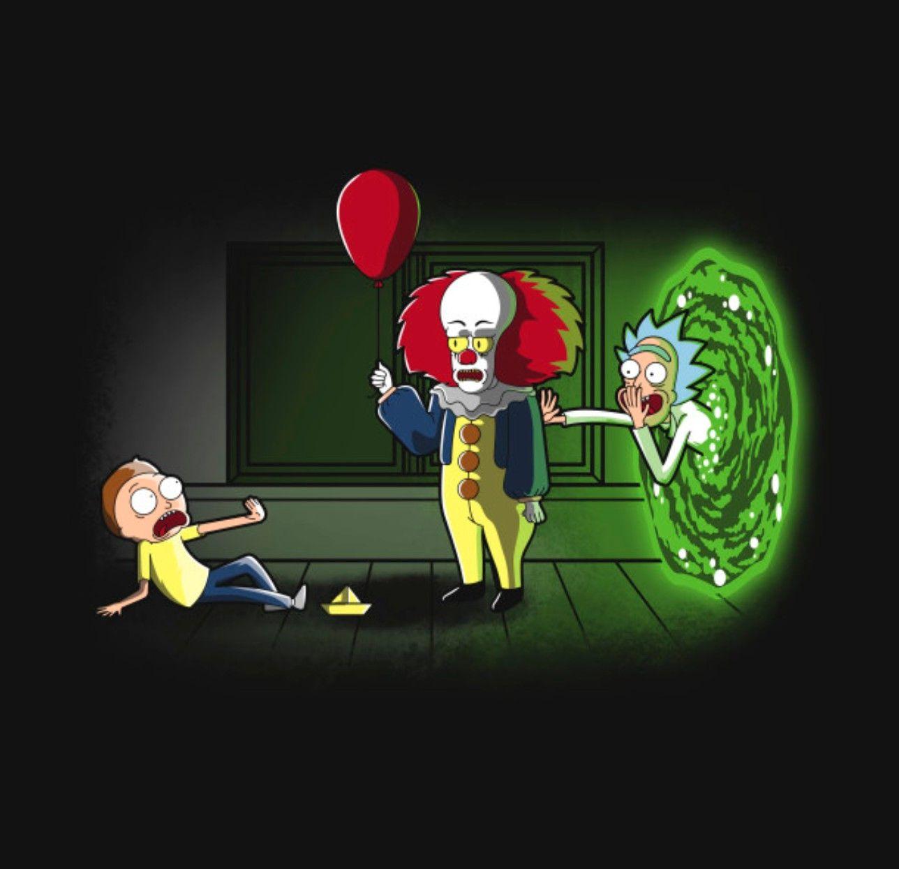 Rick and Morty x Pennywise. Rick and Morty. Rick, morty