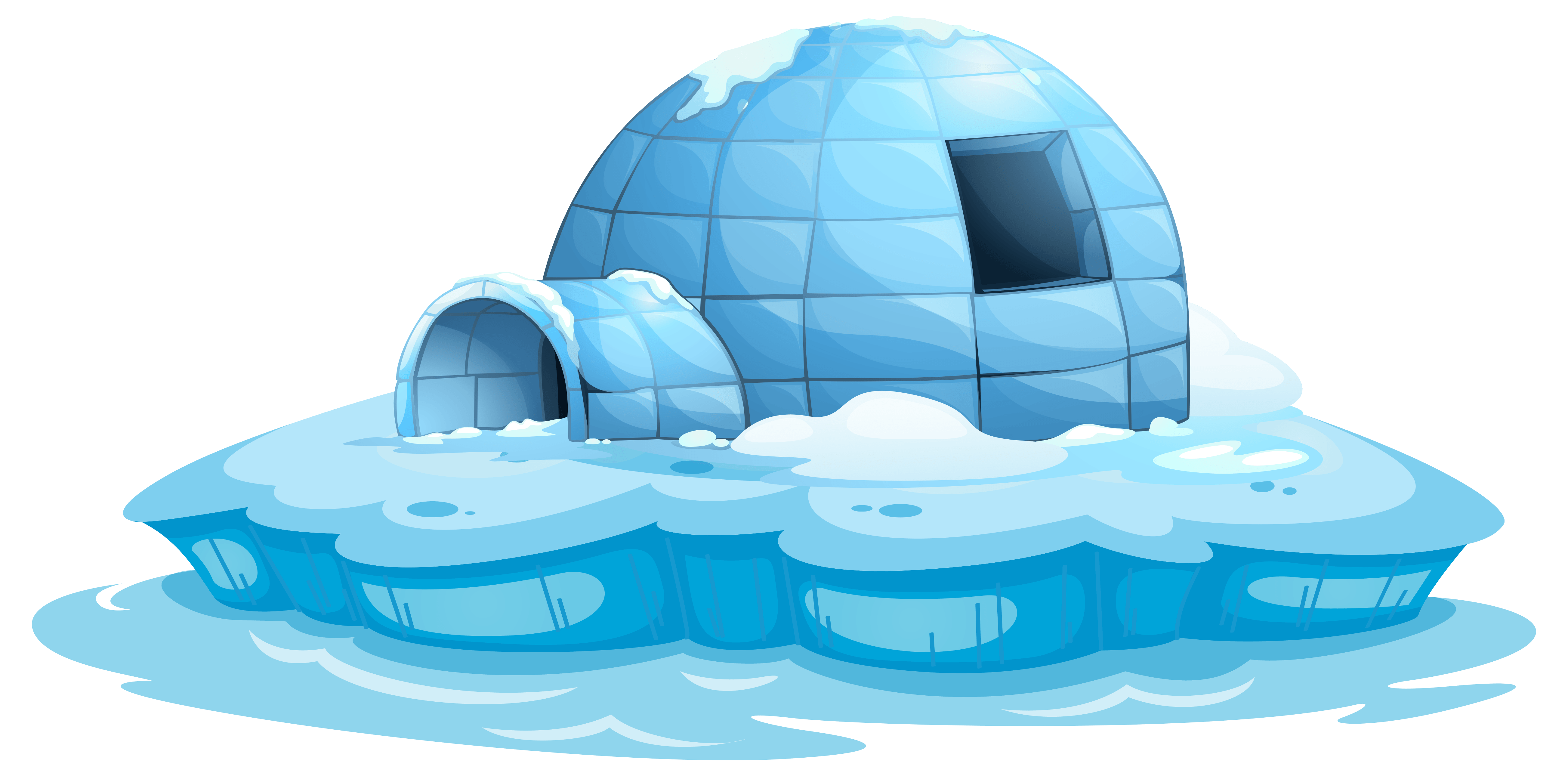 Igloo Icehouse Transparent PNG Clip Art Image