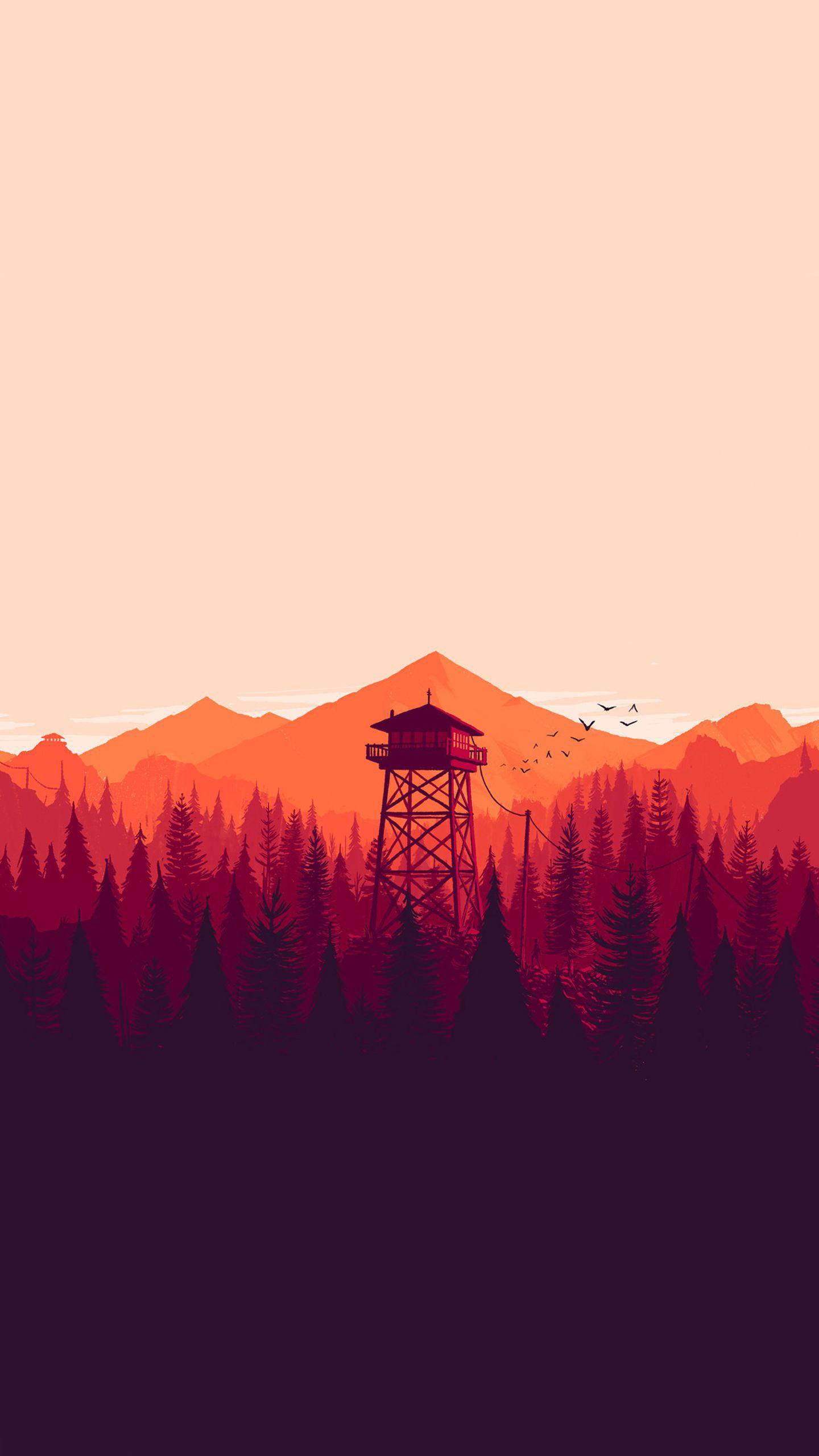 Flat Material Design Fire Watch Wallpaper!. Android