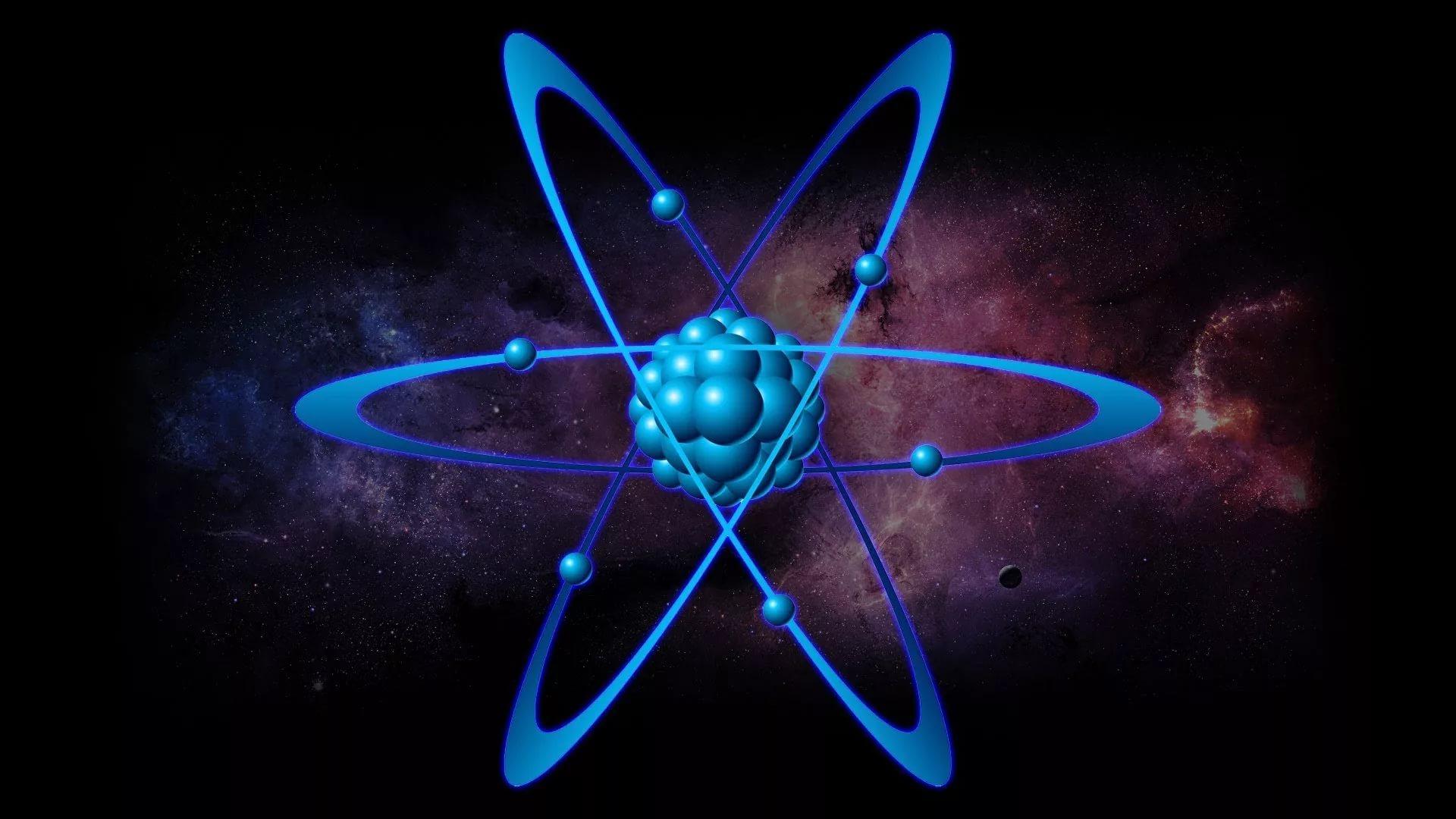 Ядро и электроны в атоме