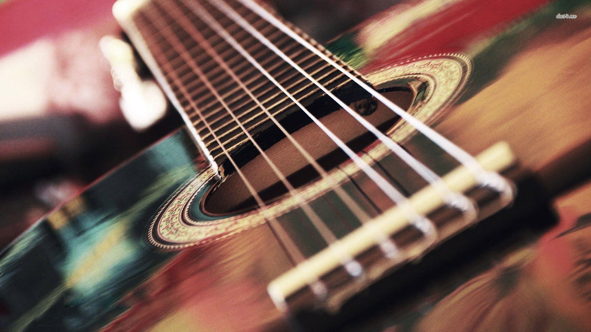 3D Acoustic Guitar Wallpaper