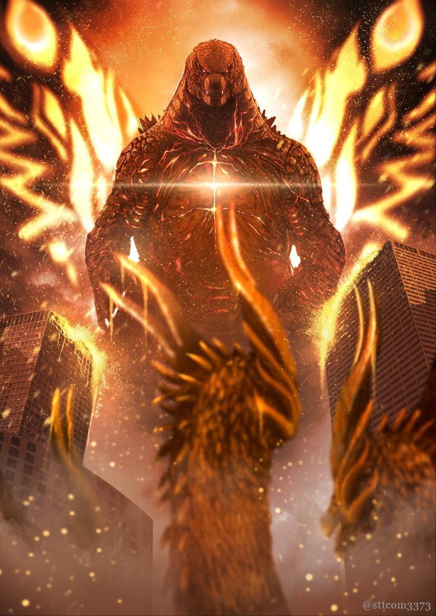 Godzilla King of Monsters: Burning Godzilla  Godzilla wallpaper, Godzilla,  All godzilla monsters