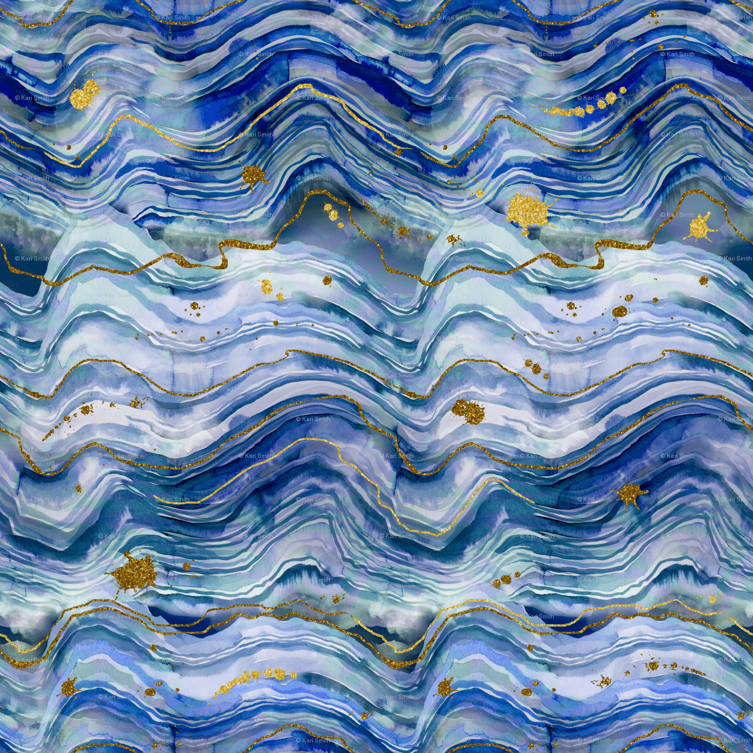 Blue Geode Wallpaper Free Blue Geode Background
