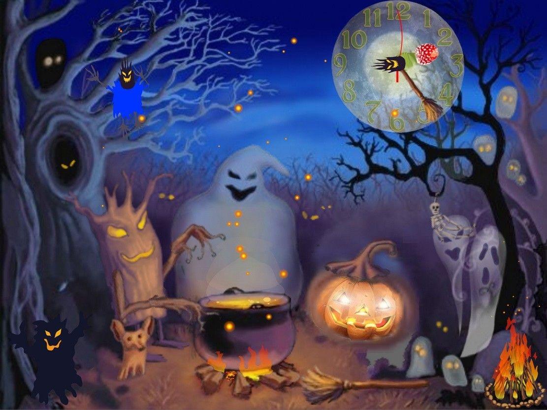 Elegant Animated Halloween Desktop Wallpaper Free