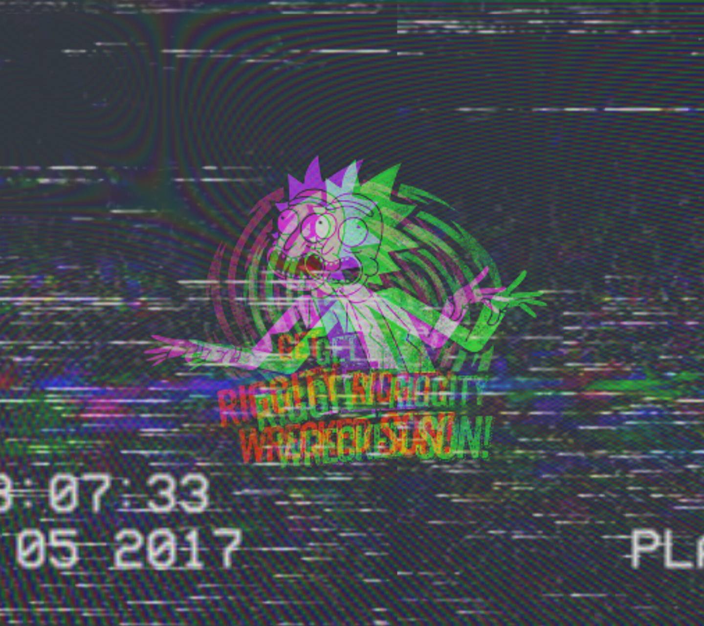 Rick and Glitchy Wallpaper