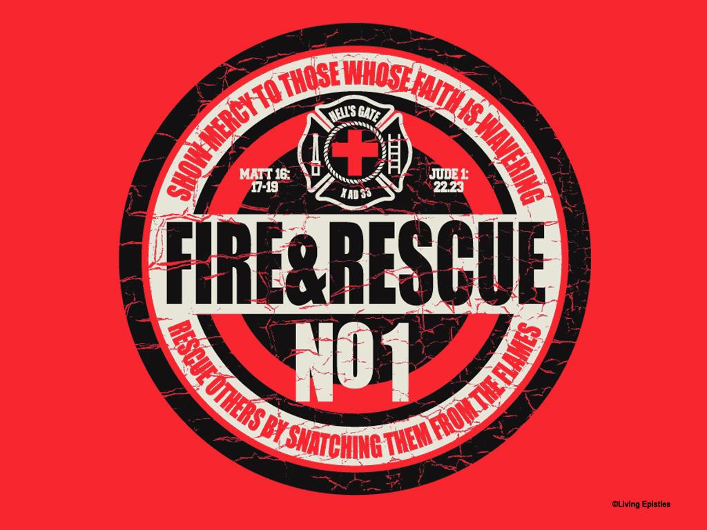 Christian Graphic: Fire And Rescue Wallpaper