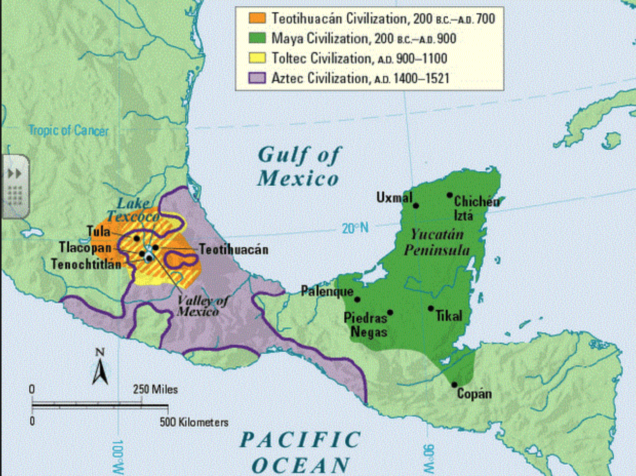 Mesoamerica World Map