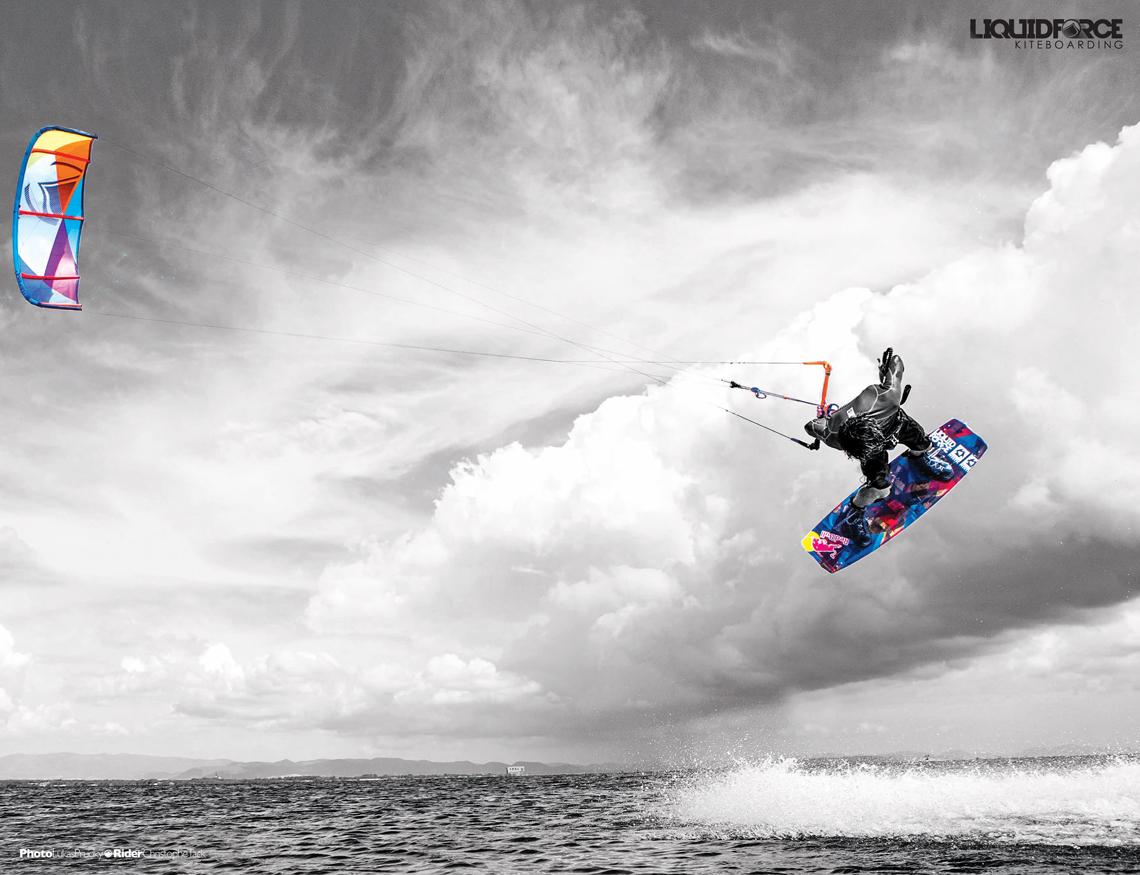 Liquid Force Kiteboarding wallpaper: Christophe Tack giving
