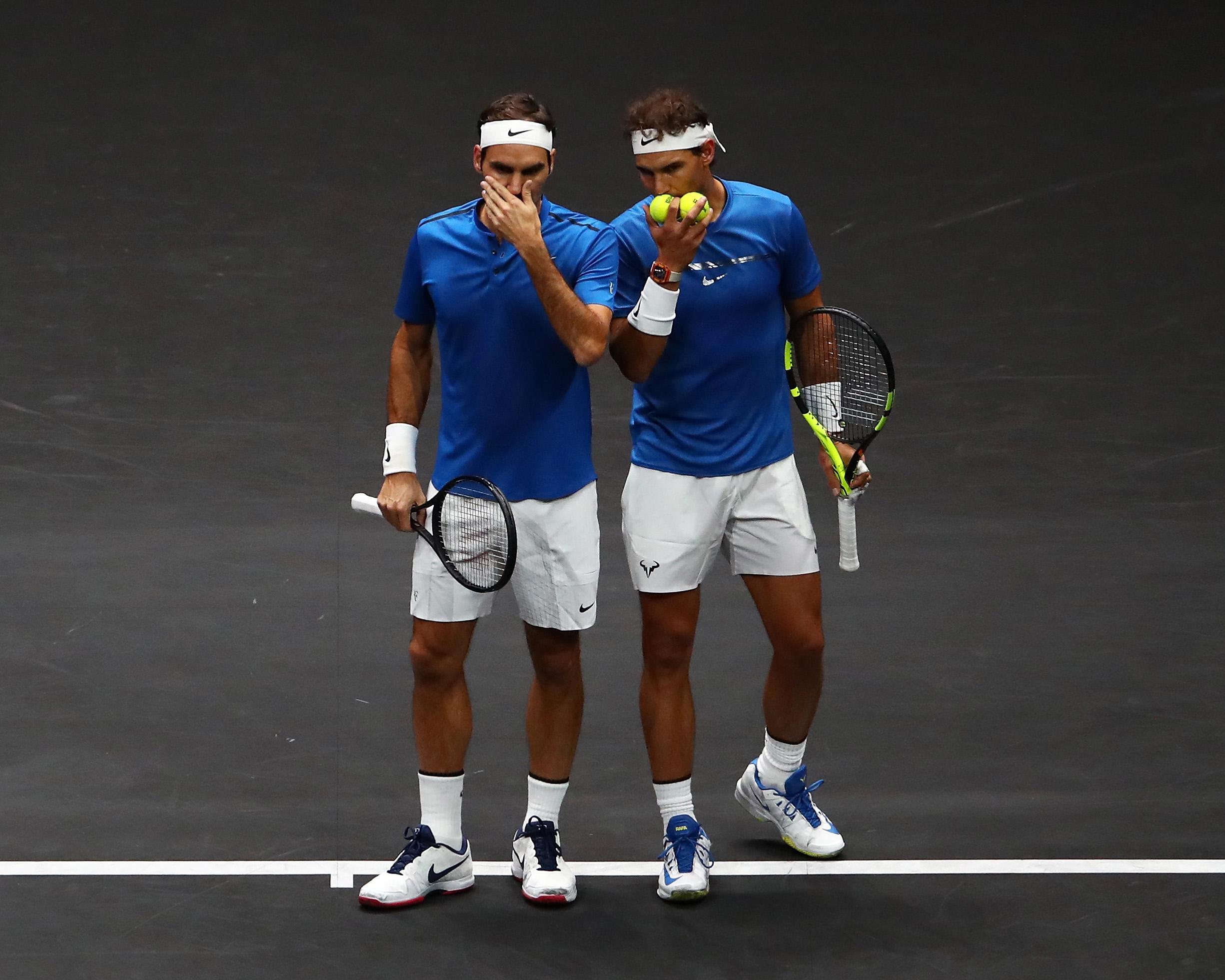 Roger Federer and Rafael Nadal team up for first time to