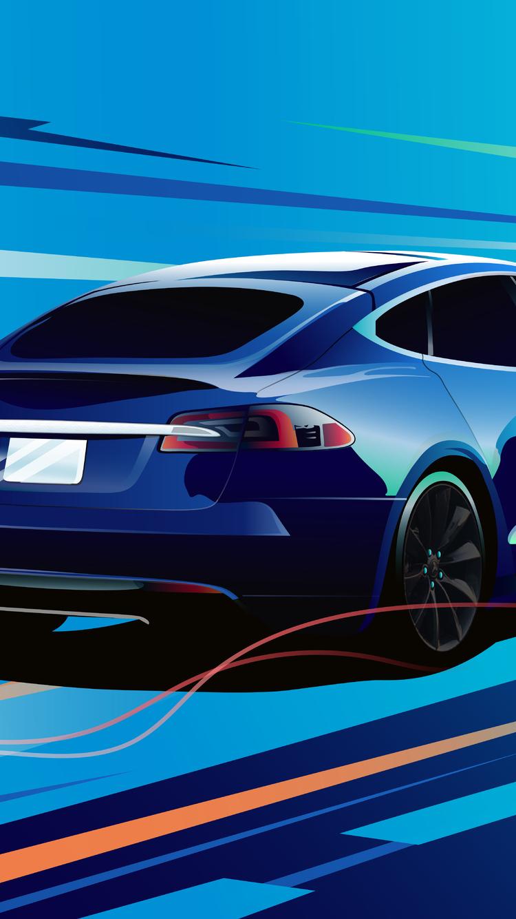 Blue Tesla Wallpapers - Wallpaper Cave