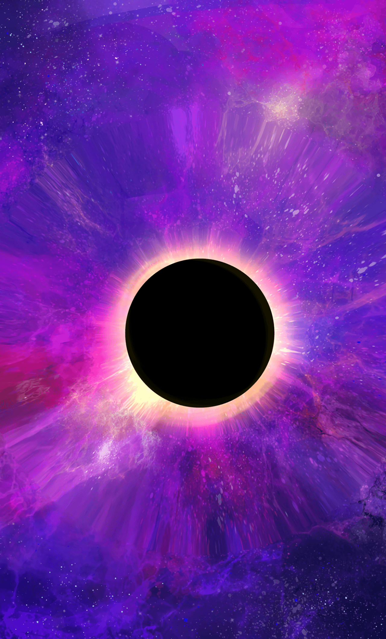 Download wallpaper 1280x2120 space, colorful, dark, black hole, planet, iphone 6 plus, 1280x2120 HD background, 16091