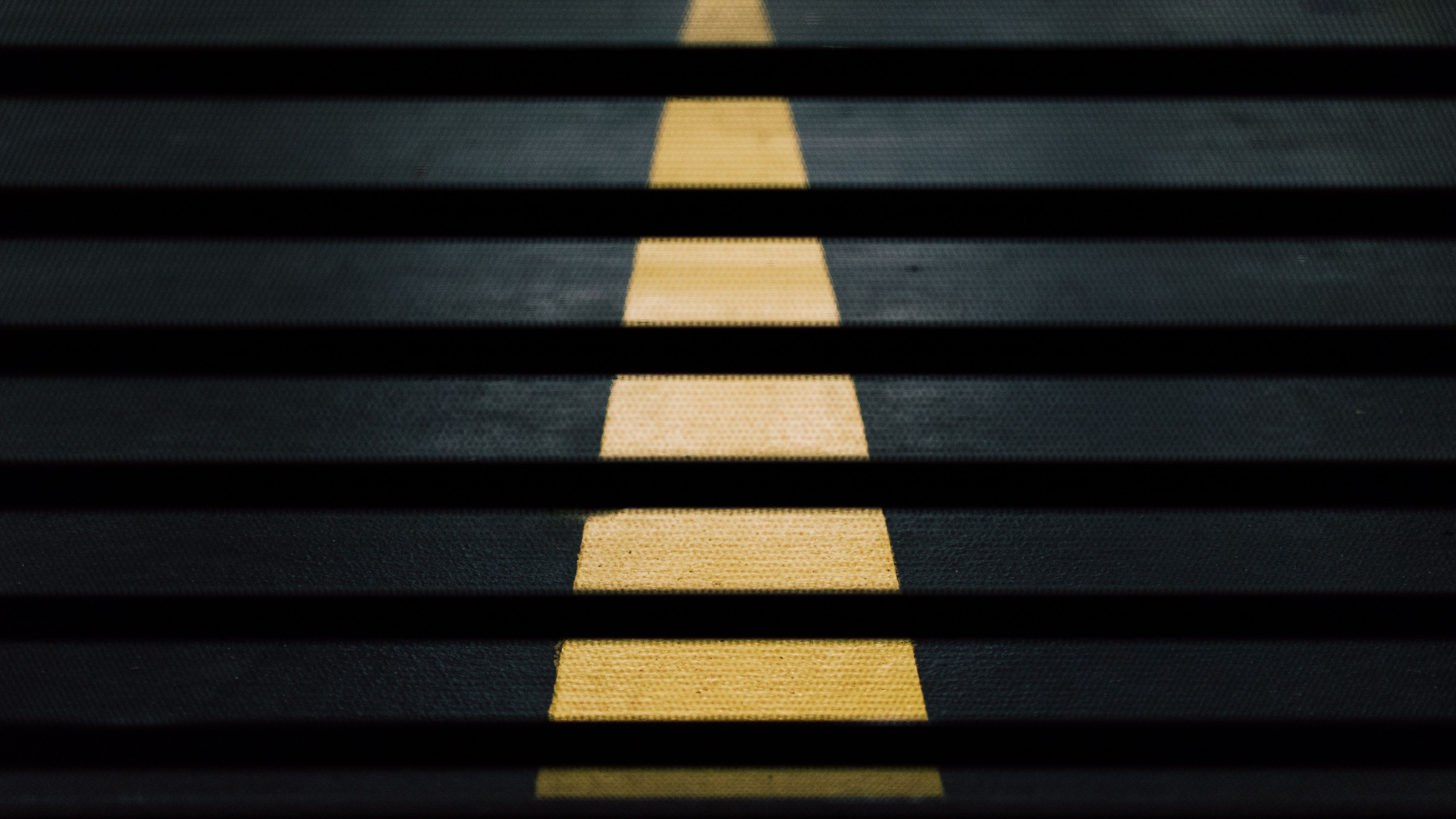 Road Street Crossing Yellow Lines Abstract 5k 5k