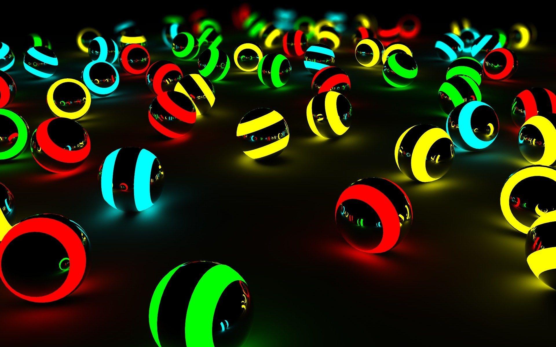 Image result for neon light balls desktop.
