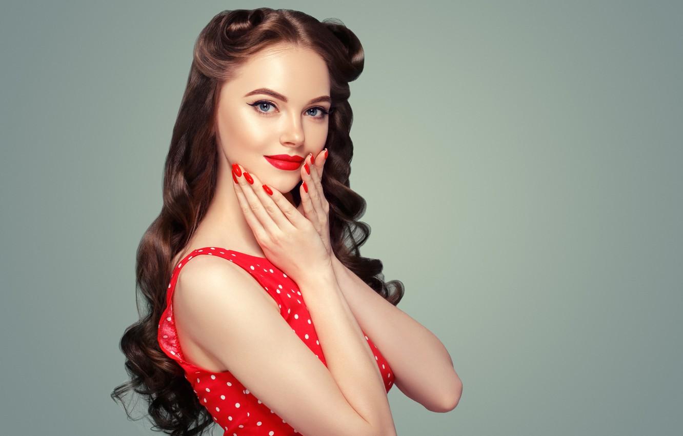 Woman Red Polka Dot Dress Wallpapers - Wallpaper Cave