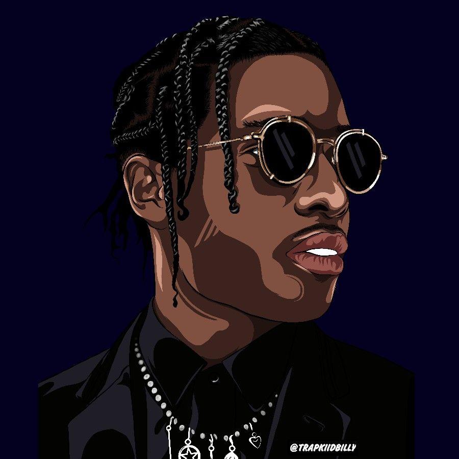 1080X1080 Rapper Wallpaper Cartoon