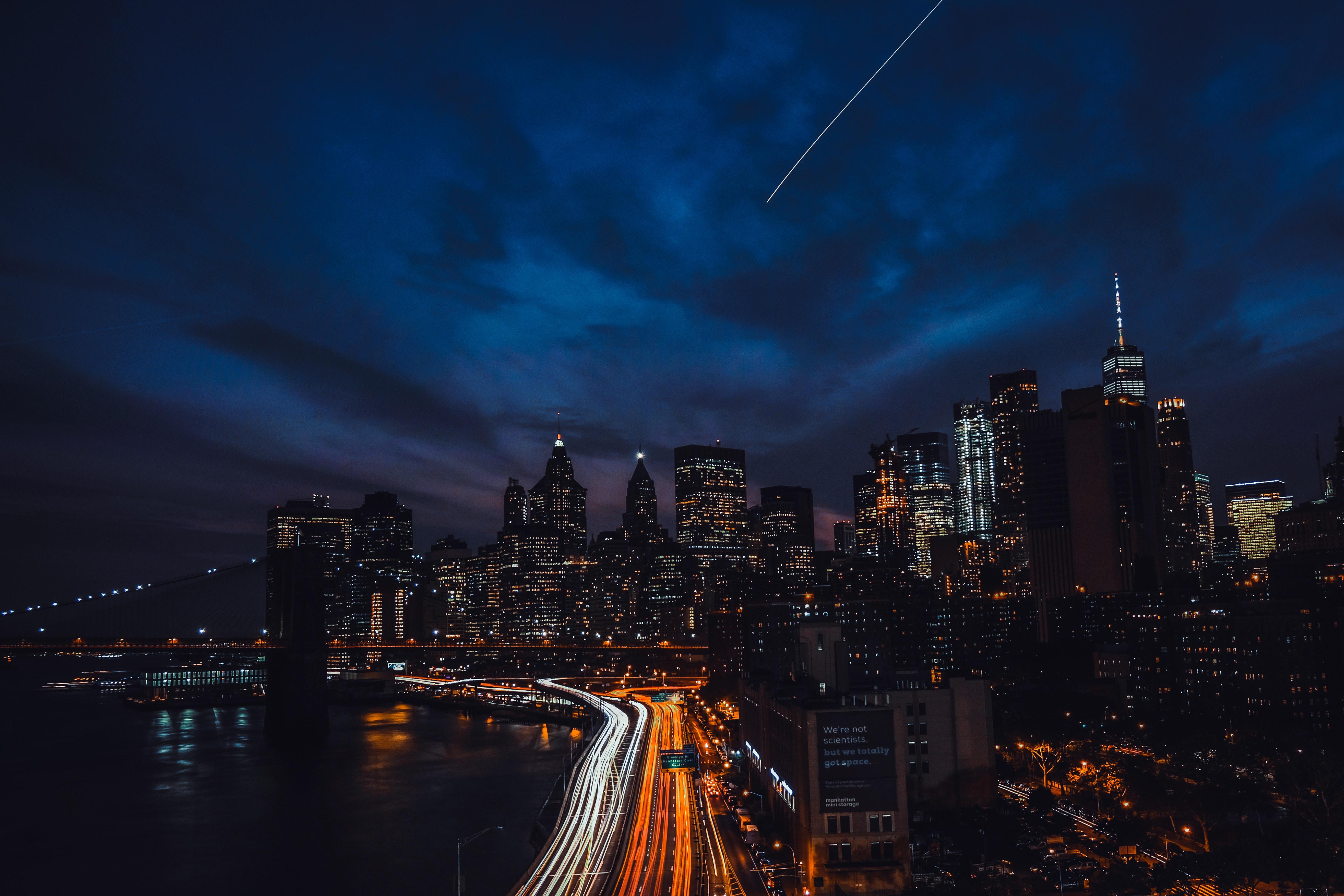 Newyork Night Buildings 4k, HD Photography, 4k Wallpaper