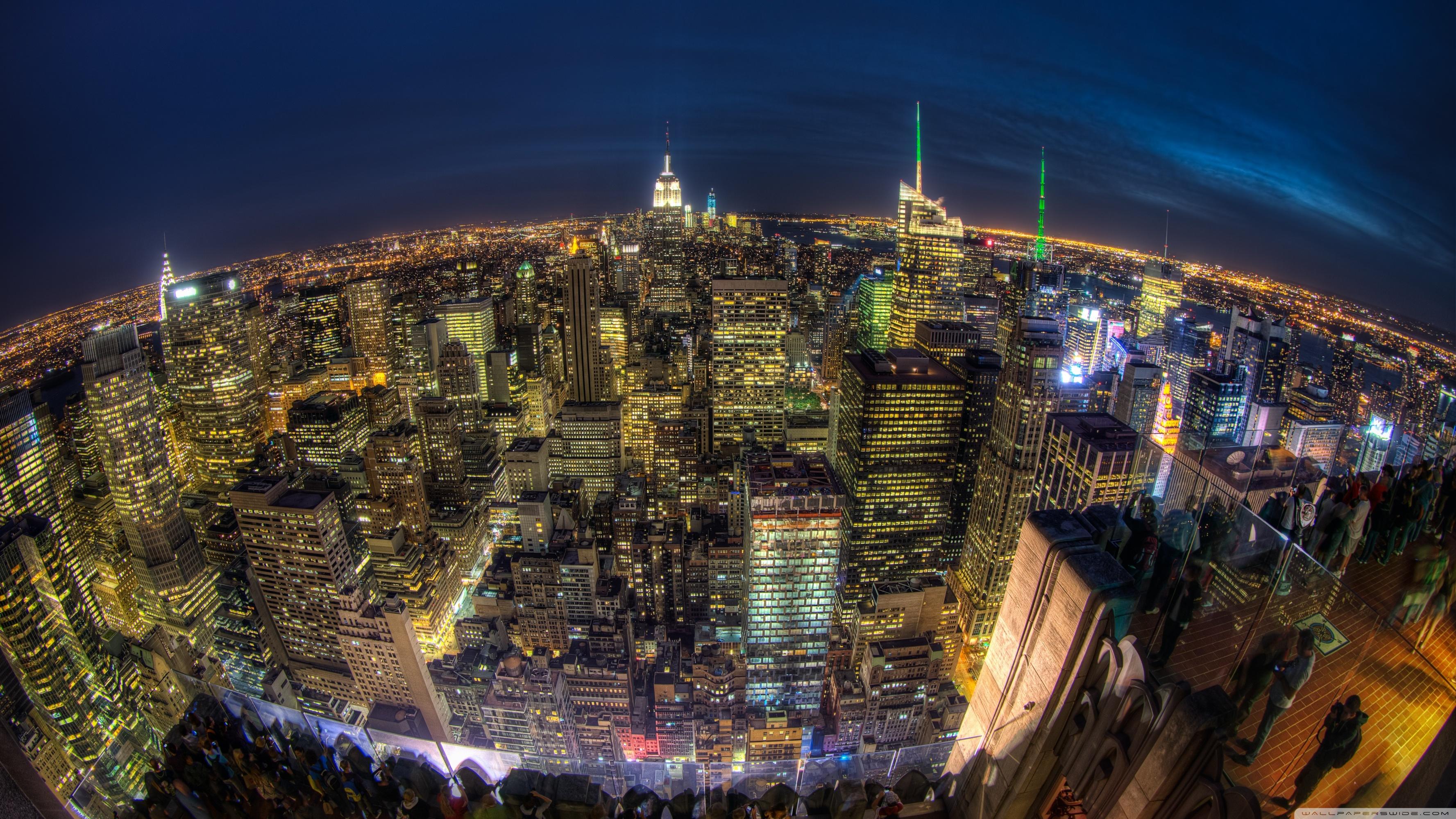 Manhattan At Night ❤ 4K HD Desktop Wallpaper for 4K Ultra
