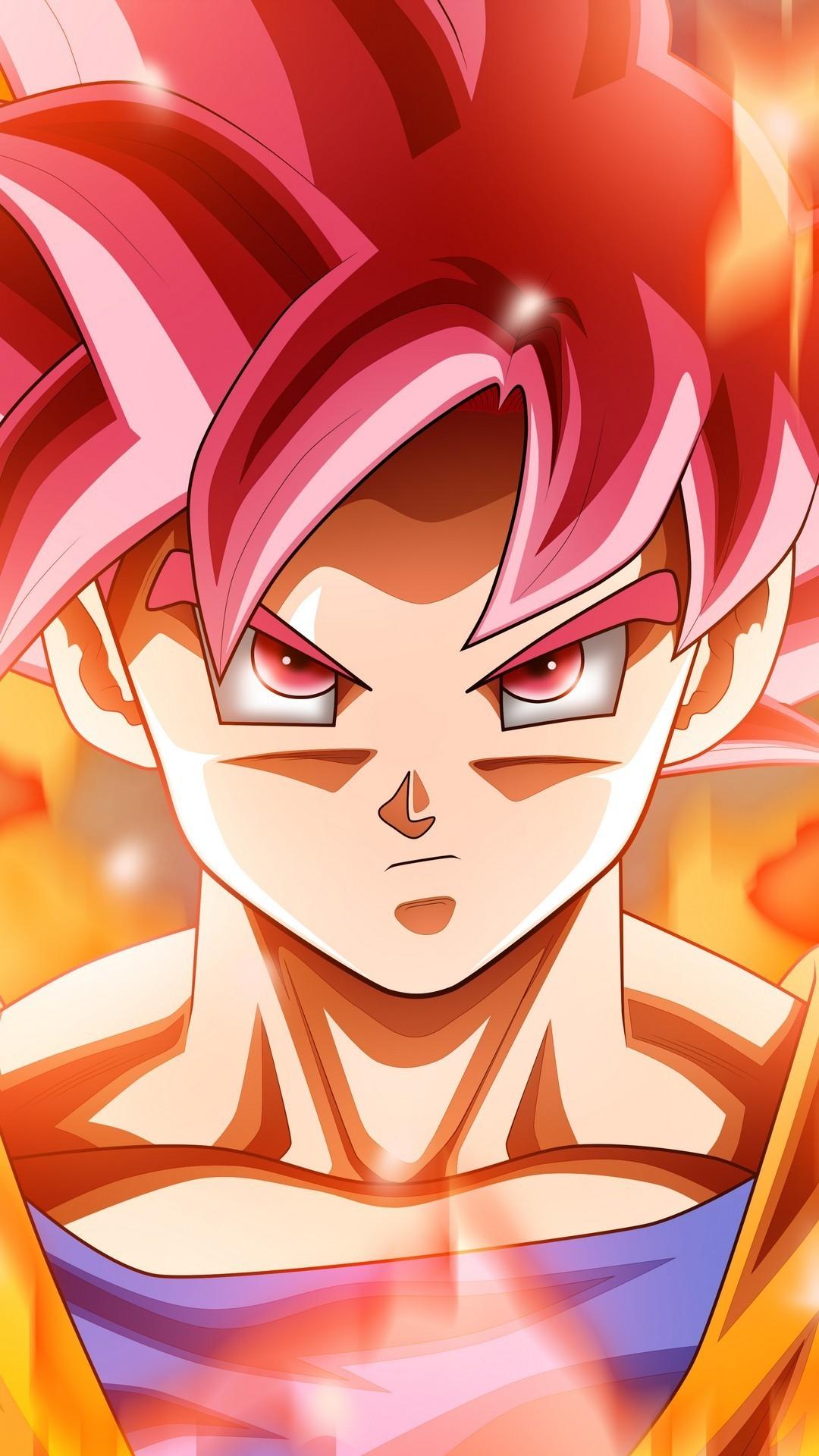 Wallpaper Android Goku Super Saiyan God Android