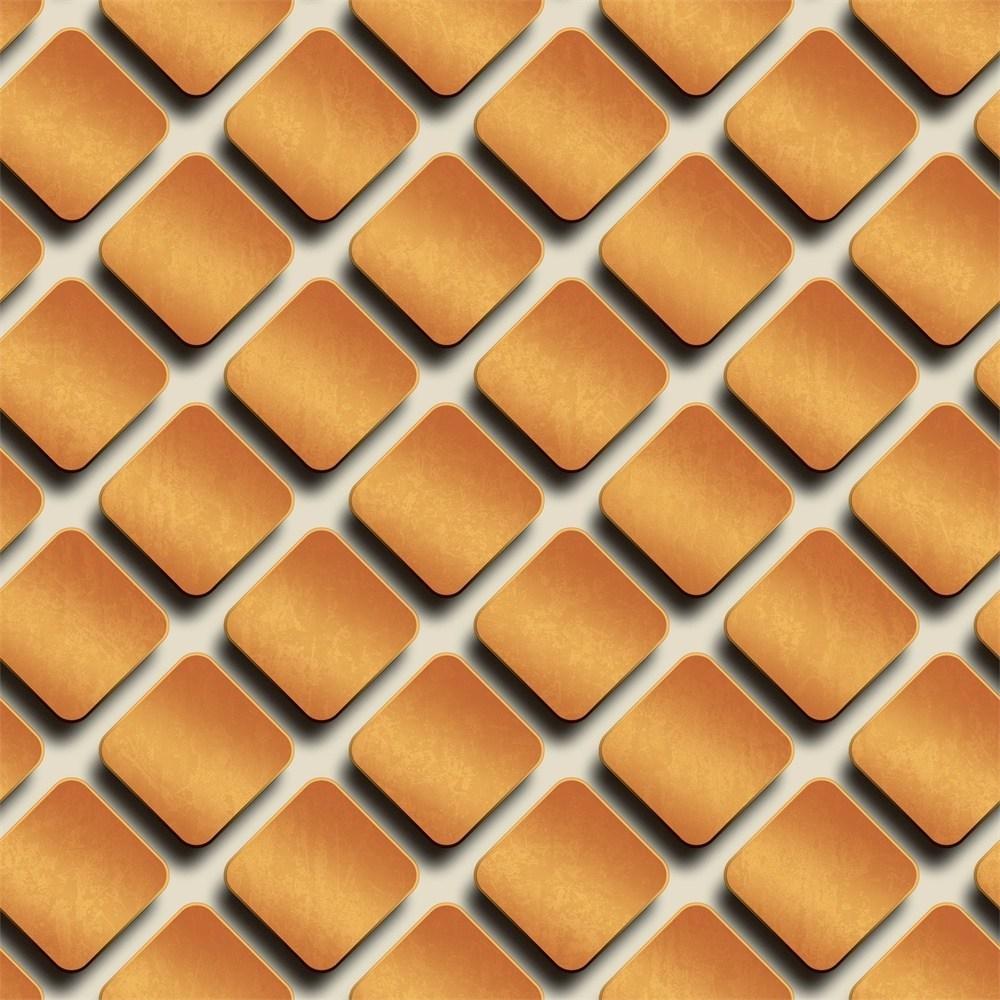 Orange Diagonal Patterned 3D Wallpaper 8P52