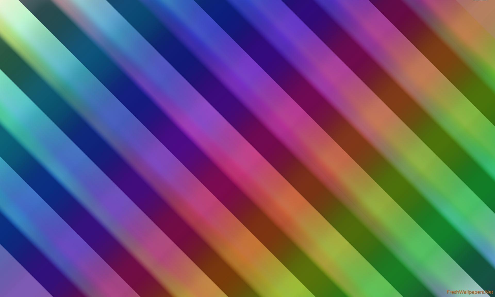 Rainbow colored diagonal stripe wallpaper