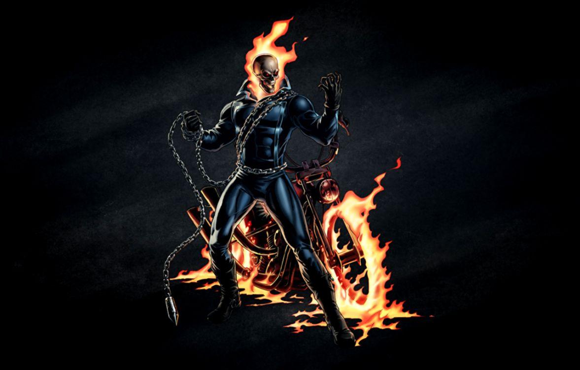 Ghost Rider Flaming Wallpaper