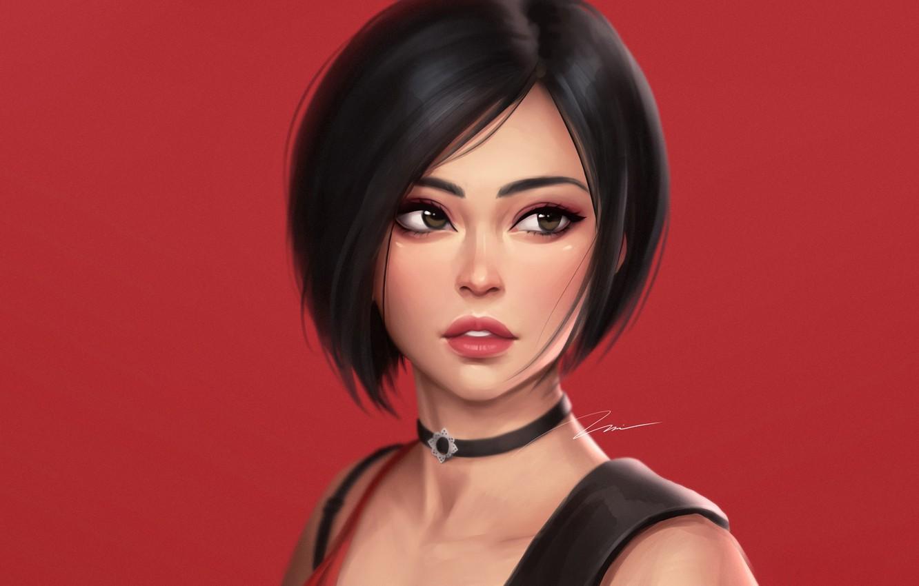 Игра красная девочка. Resident Evil ada Wong. Ада Вонг арт.