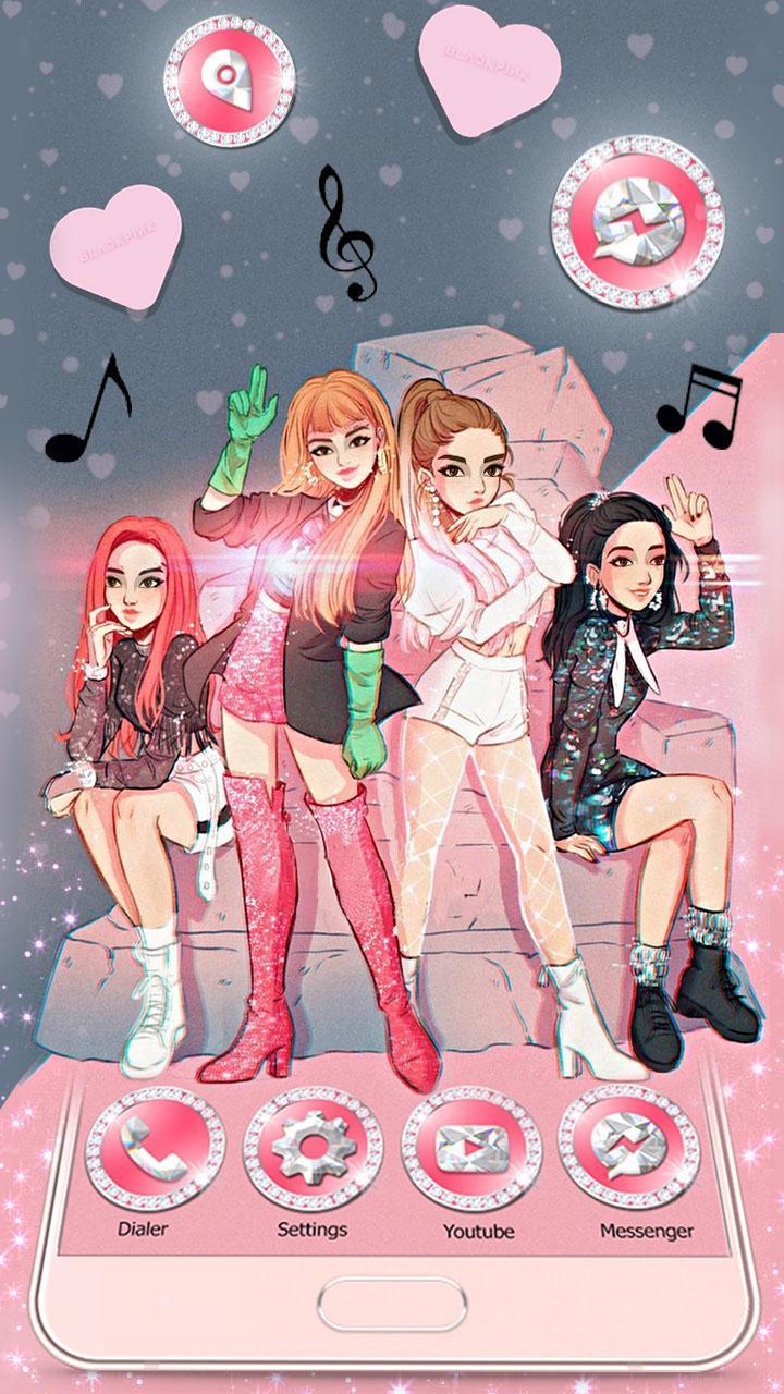 blackpink cartoon wallpapers wallpaper cave on blackpink cartoon wallpapers