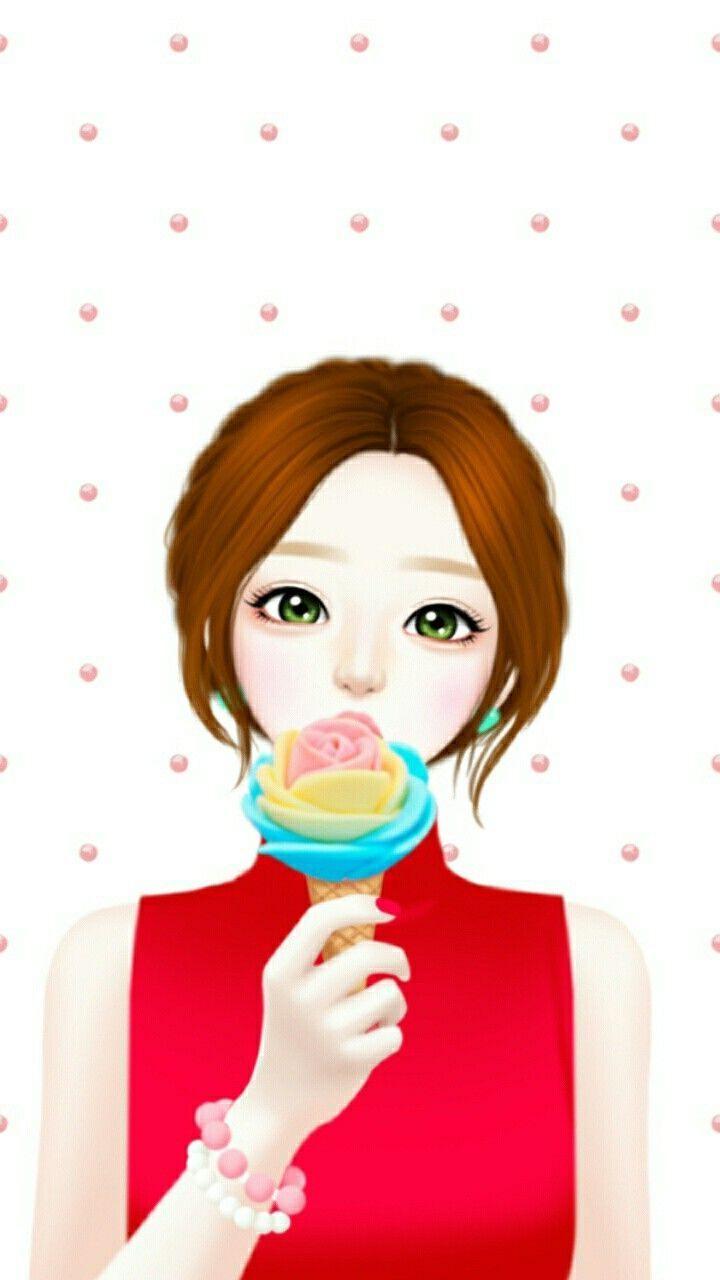 Korean Cartoon Girl Drawing. Free download best Korean
