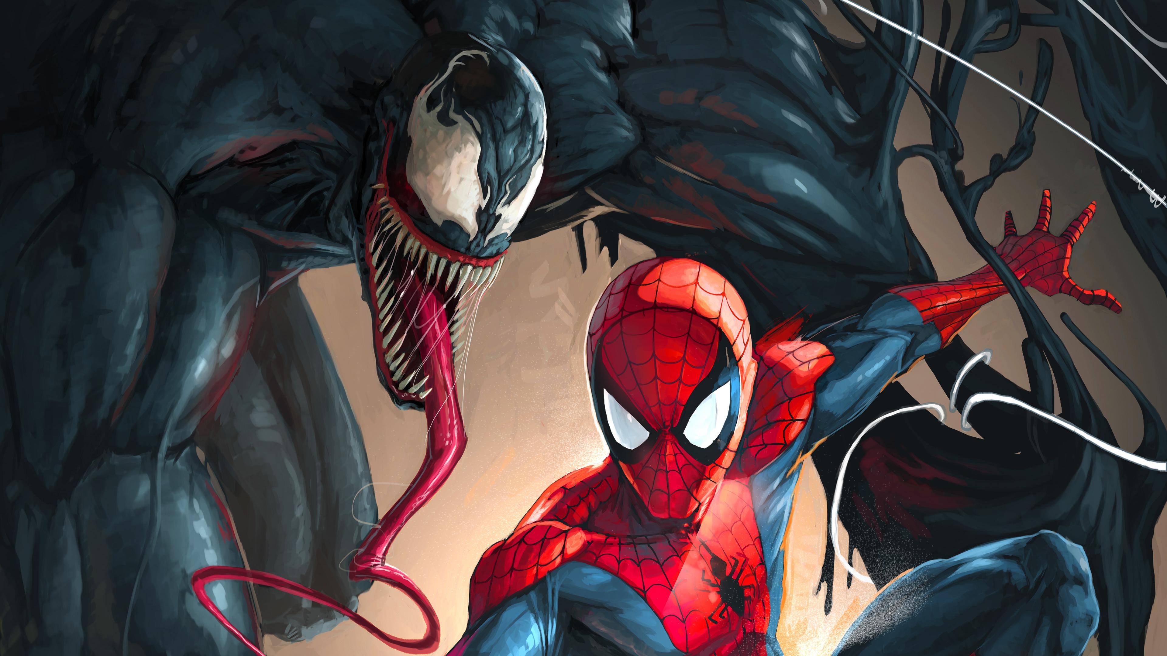 Spiderman Venom 4k, HD Superheroes, 4k Wallpaper, Image