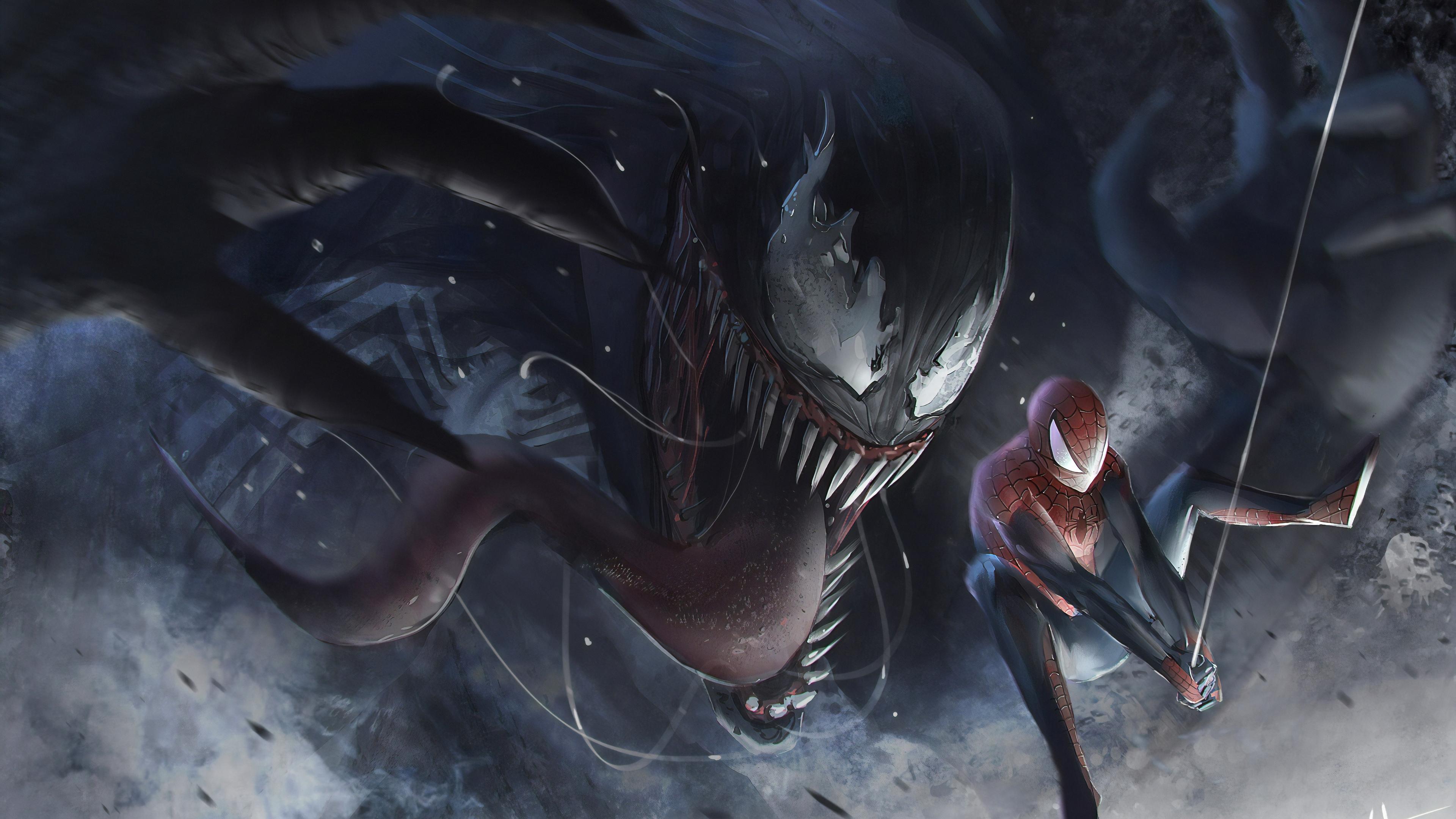 Comics Spider Man Venom Marvel Comics HD Wallpaper
