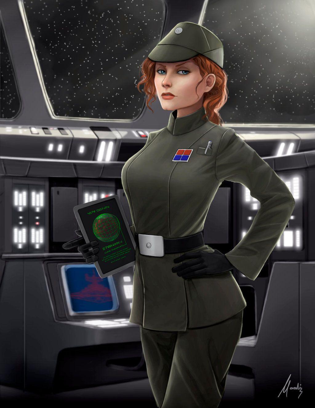 Female imperial officer art