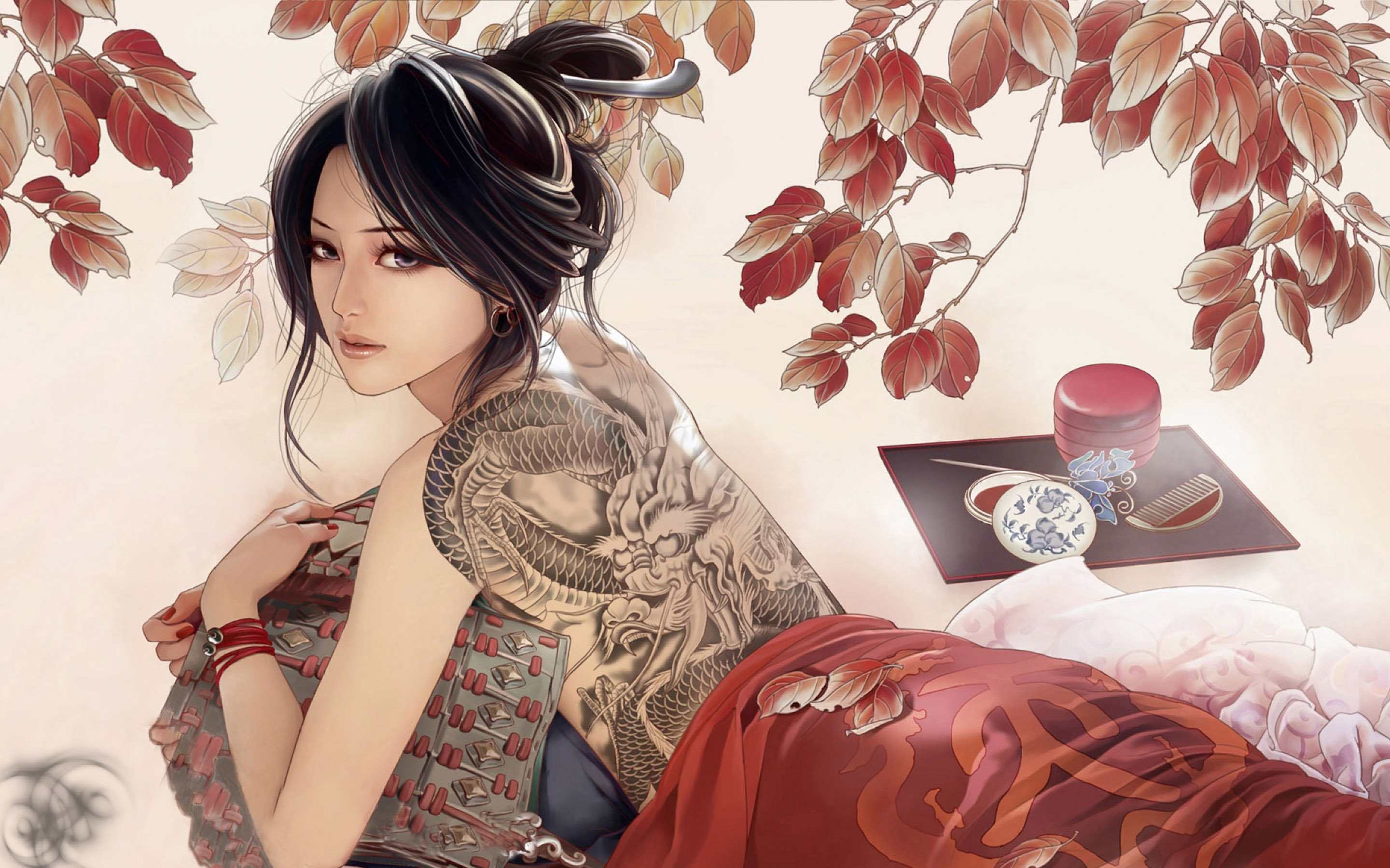 Japanese Girl Art Wallpapers Wallpaper Cave