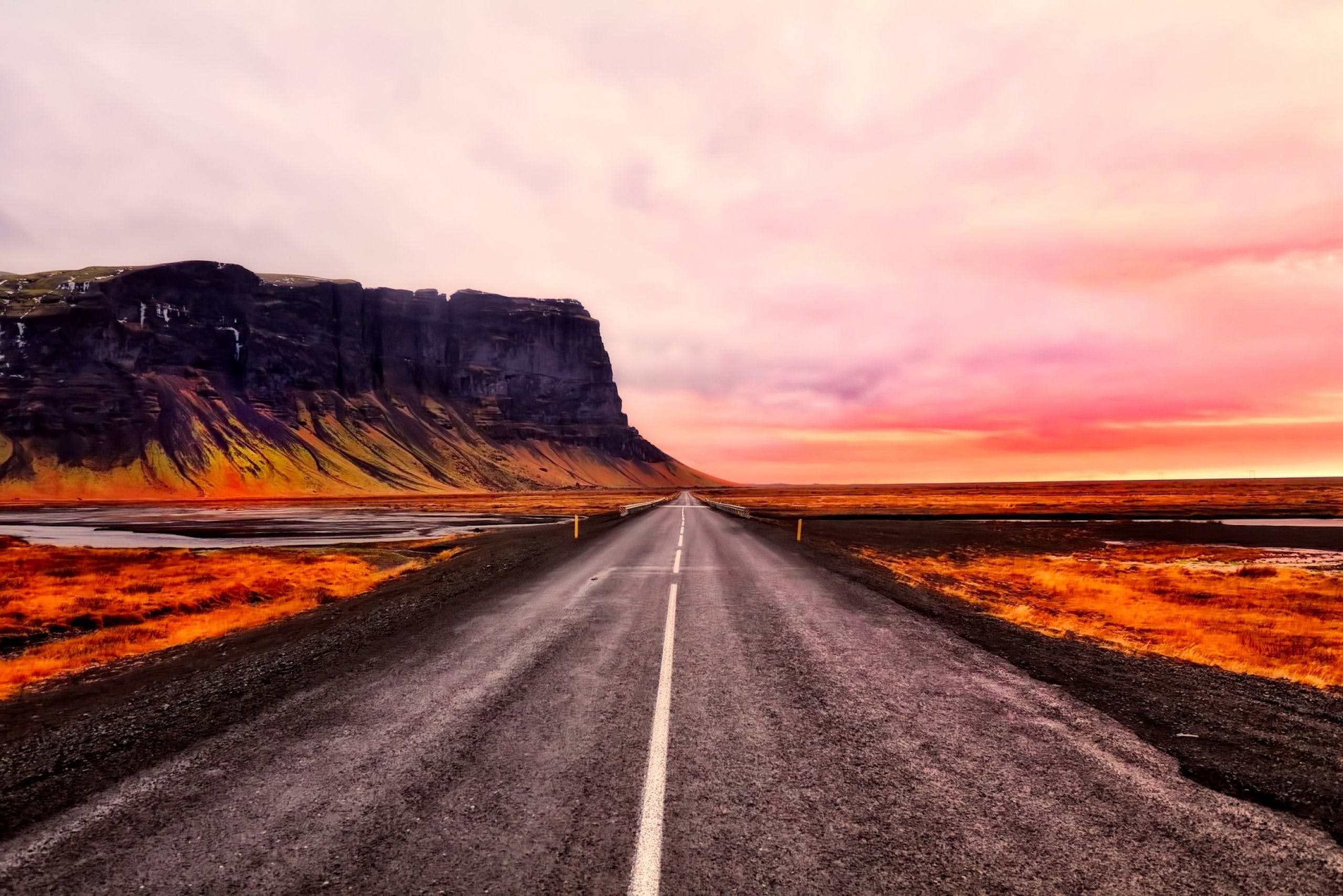 Sunset road wallpaper · Picture · Free