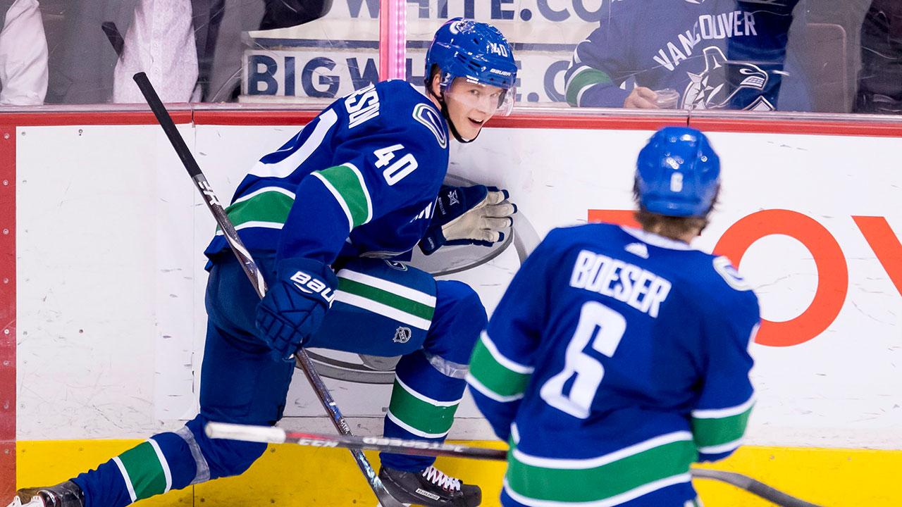 Canucks' Elias Pettersson named NHL rookie of the month