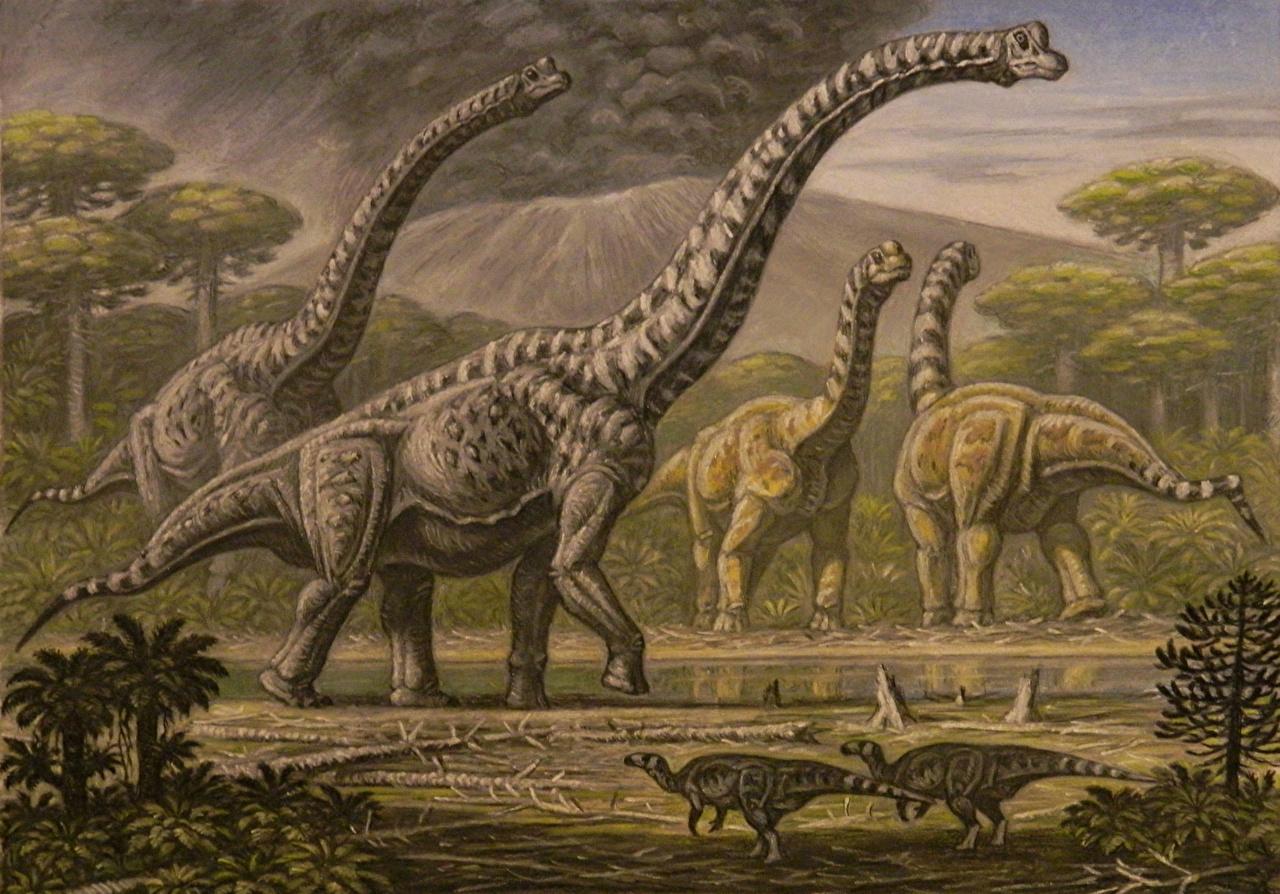 Desktop Wallpaper Dinosaurs Brachiosaurus, Camarasaurus Animals