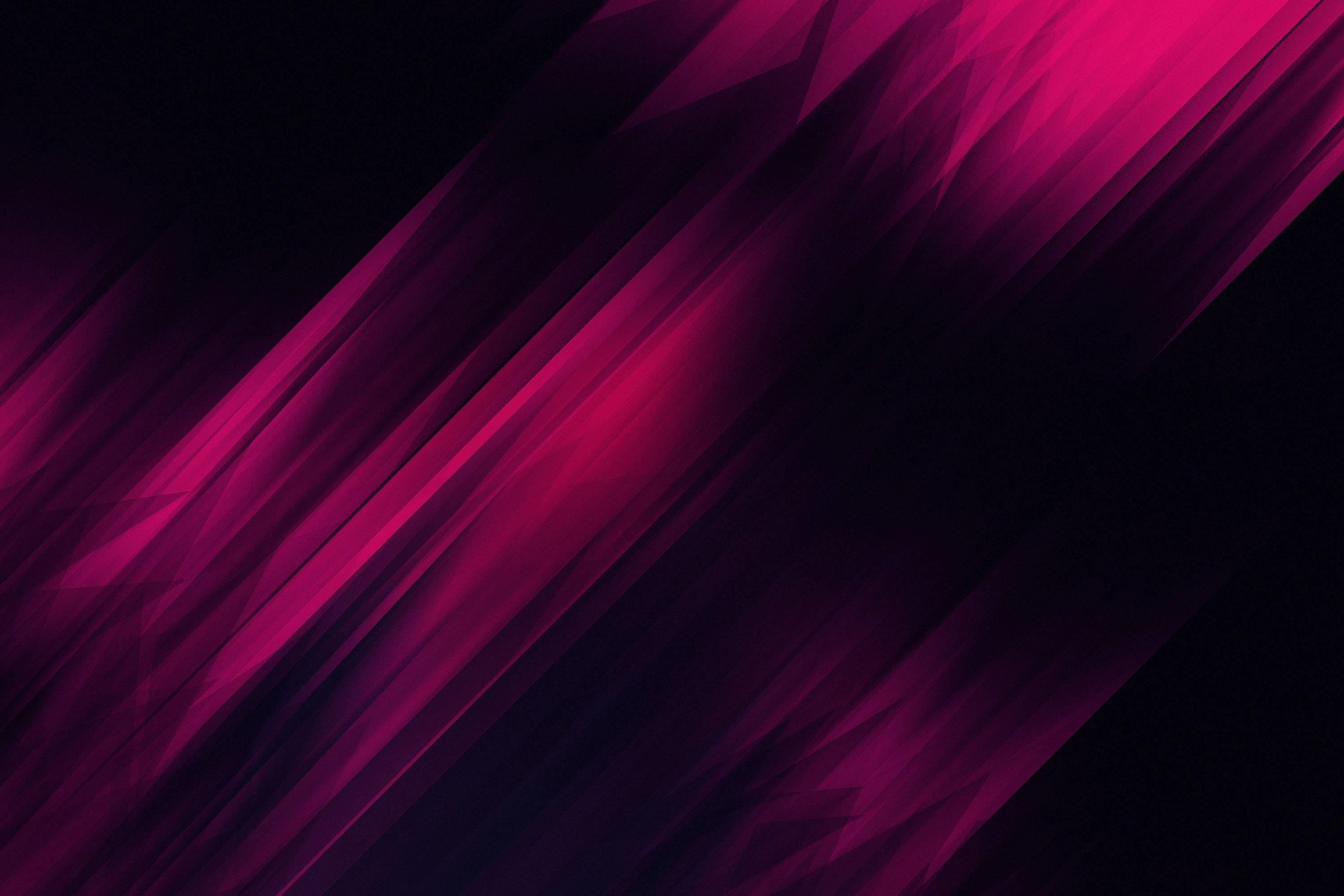Pink Light Dark Abstraction 3k. Abstract Desktop Wallpaper