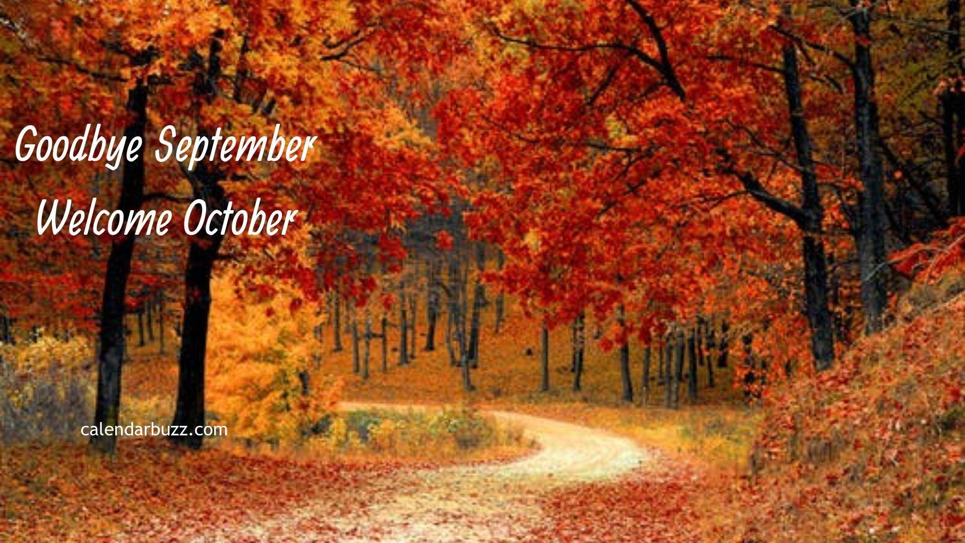 goodbye september welcome october pic. Goodbye And Welcome