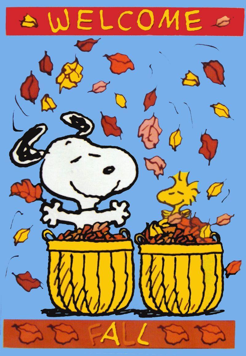 Snoopy Fall Wallpaper