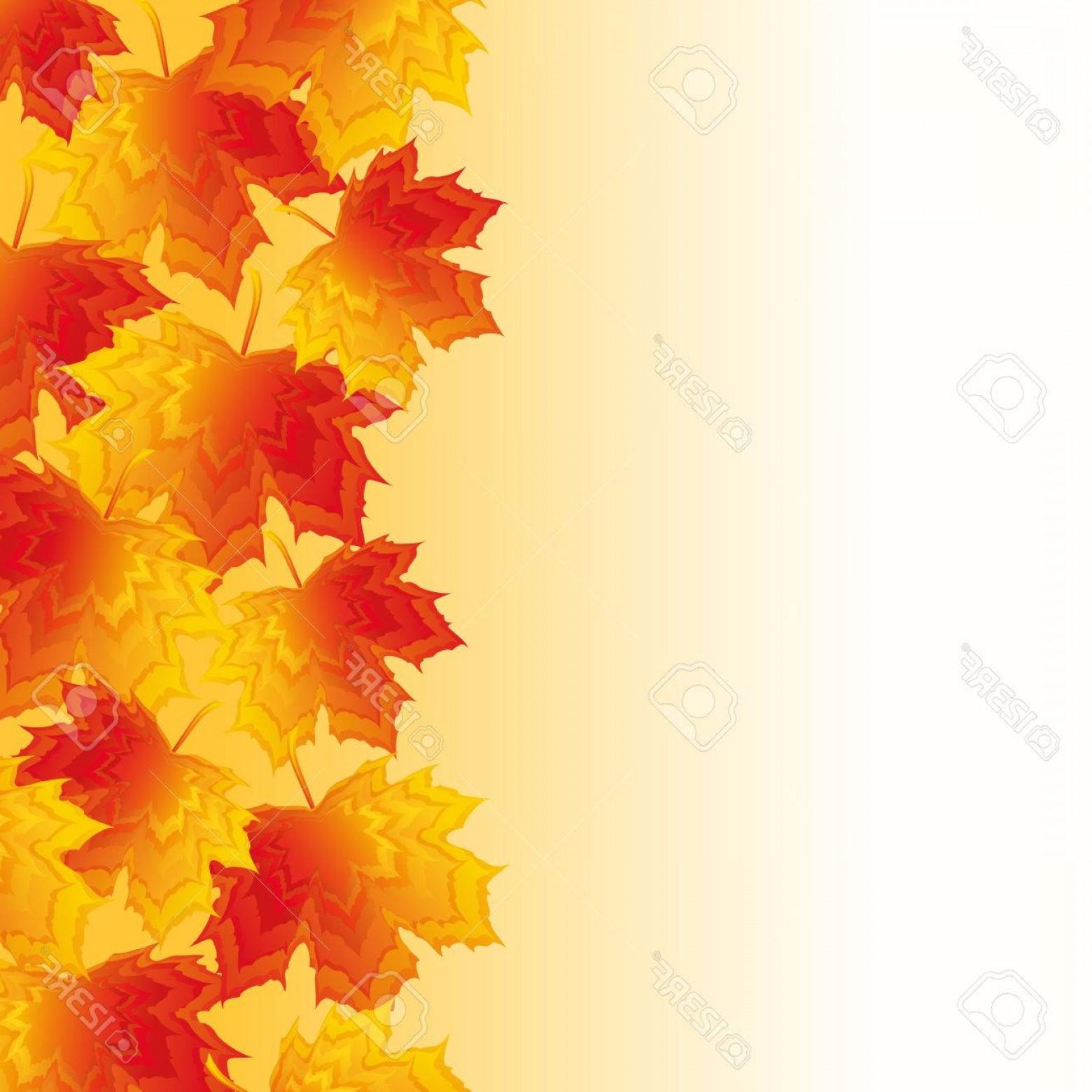 Vector Autumn Wallpaper Screen Orange With