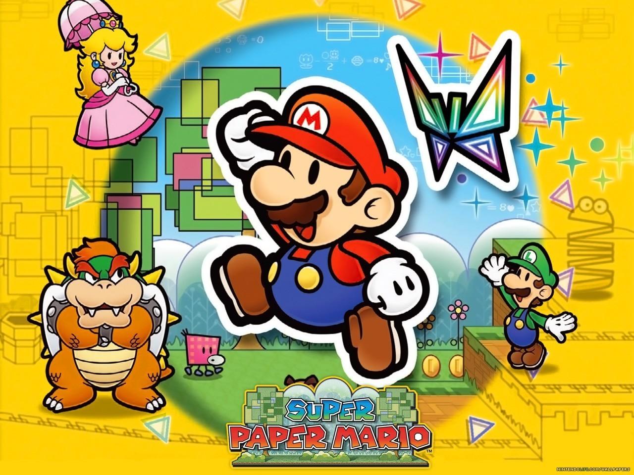Super Paper Mario Mario Bros. Wallpaper 5431979