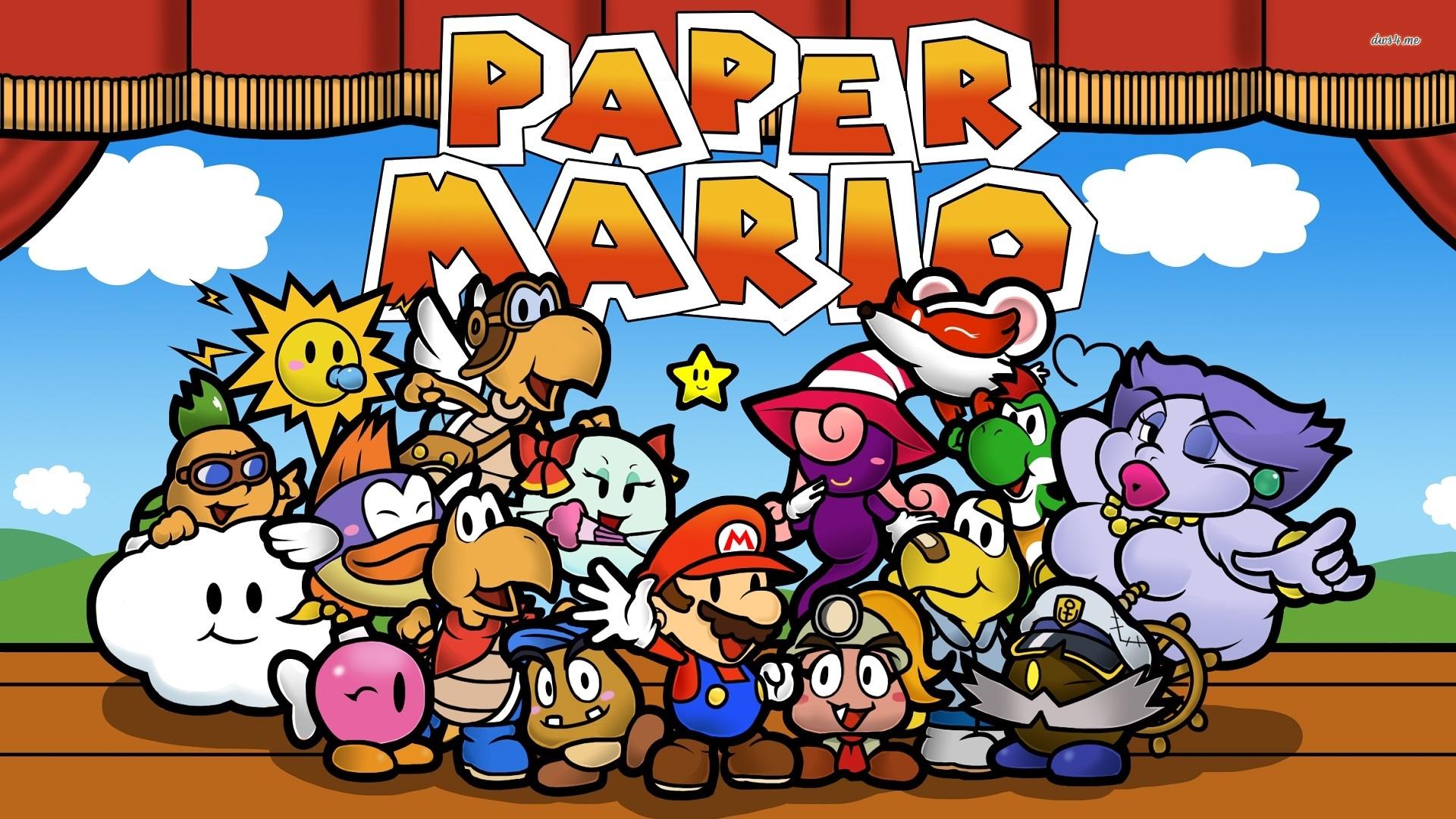 Paper Mario characters wallpaper wallpaper