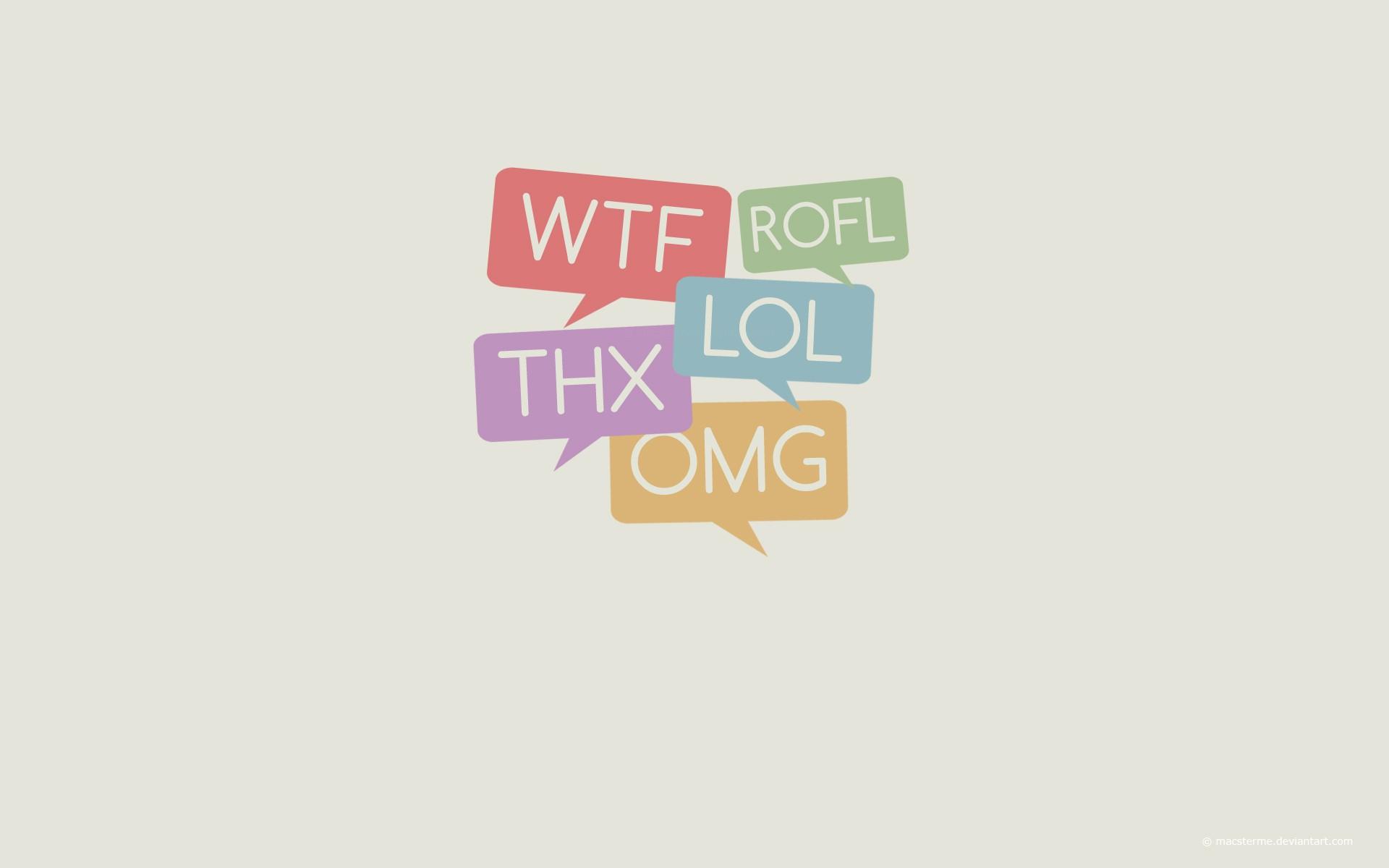 Small Tag WTF LOL THX ROFL OMG Quoate Image