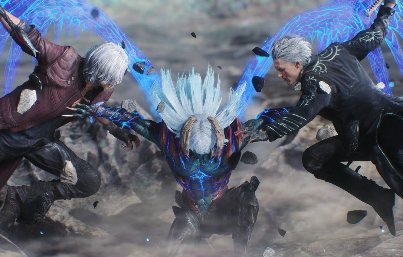 Wallpaper sword, demon, sword, Dante, Dante, Nero, Nero