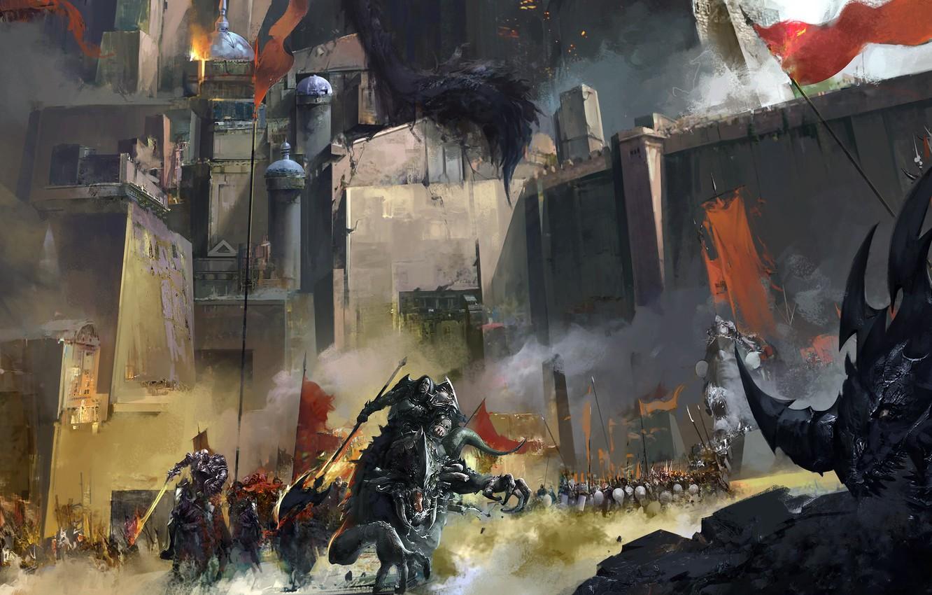 Wallpaper Fantasy, Fantasy, art, dongbiao lu, Nefarian Buff