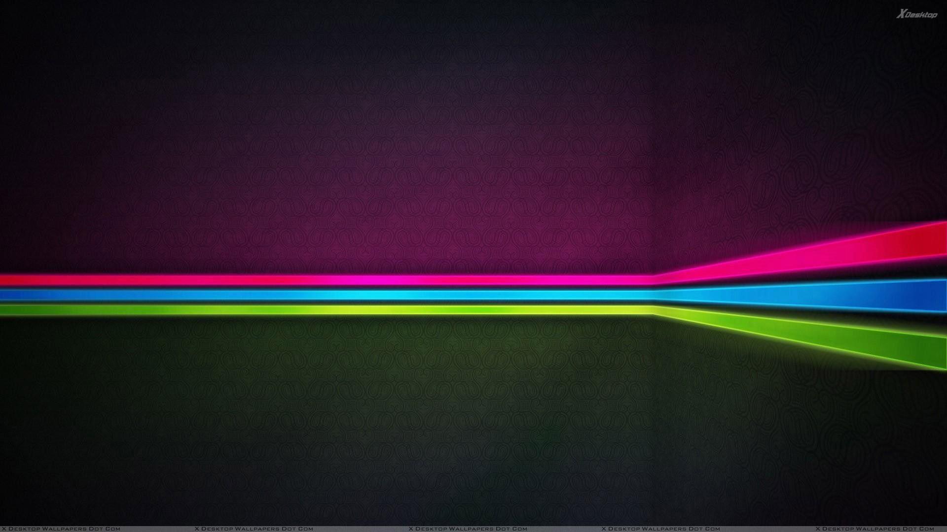 Pink Blue Green Line Abstract Wallpaper