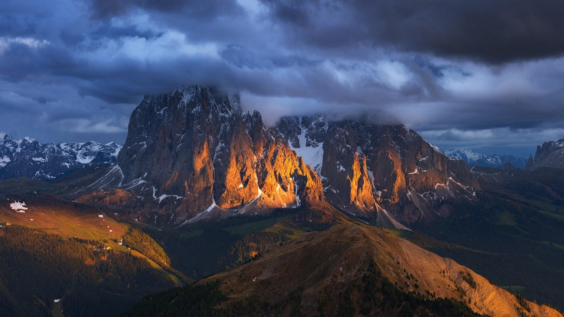 Forest, Alps, Peak Landscape Wallpaper, landscape, Italy