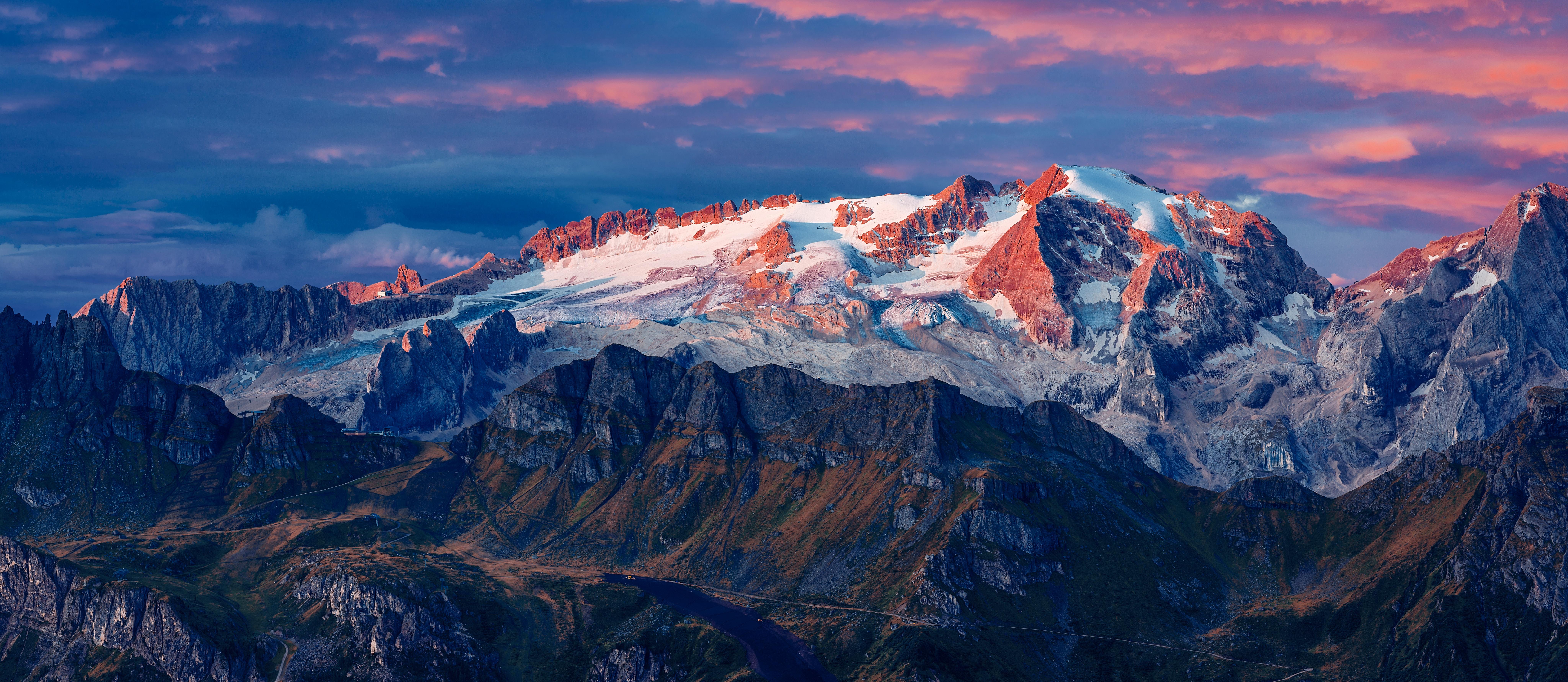 Marmolada Glacier In Italy 8k, HD Nature, 4k Wallpaper
