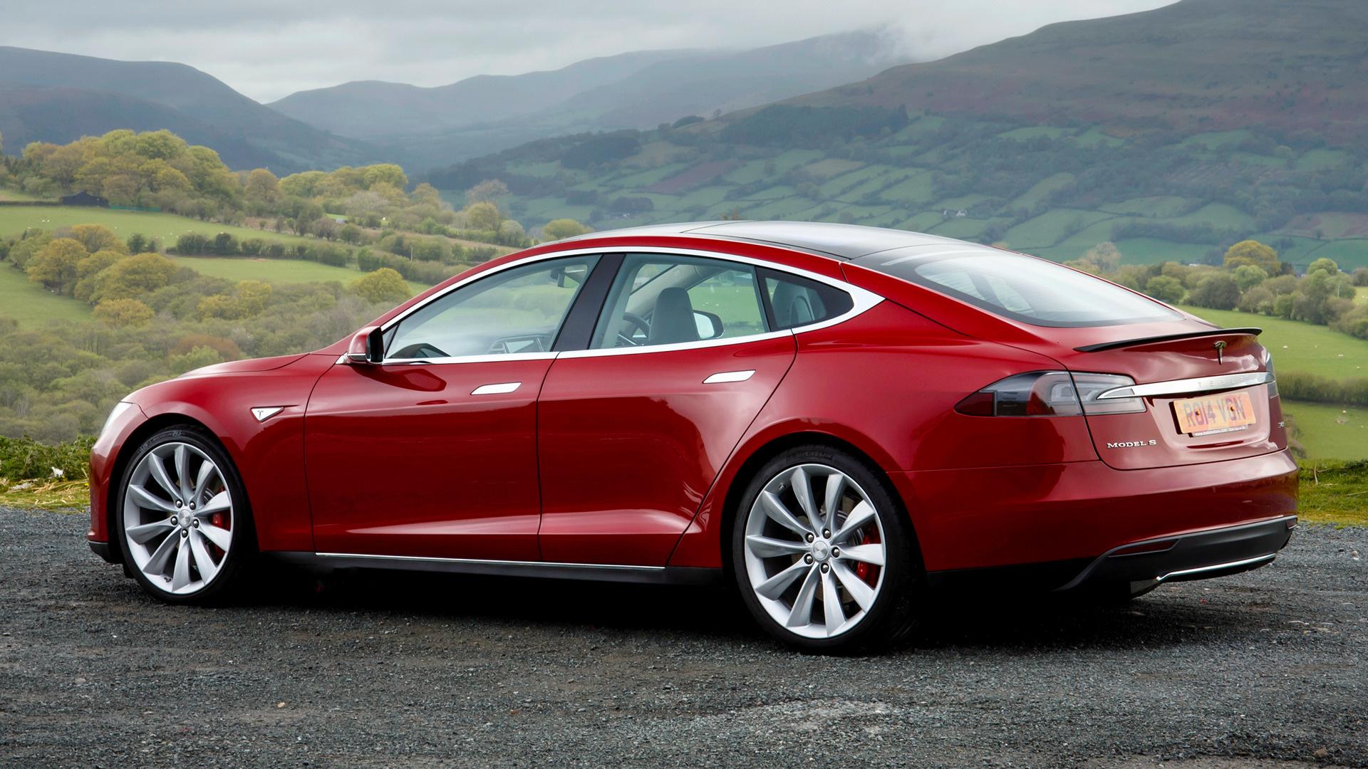 Red Tesla Electric Car Wallpapers - Wallpaper Cave