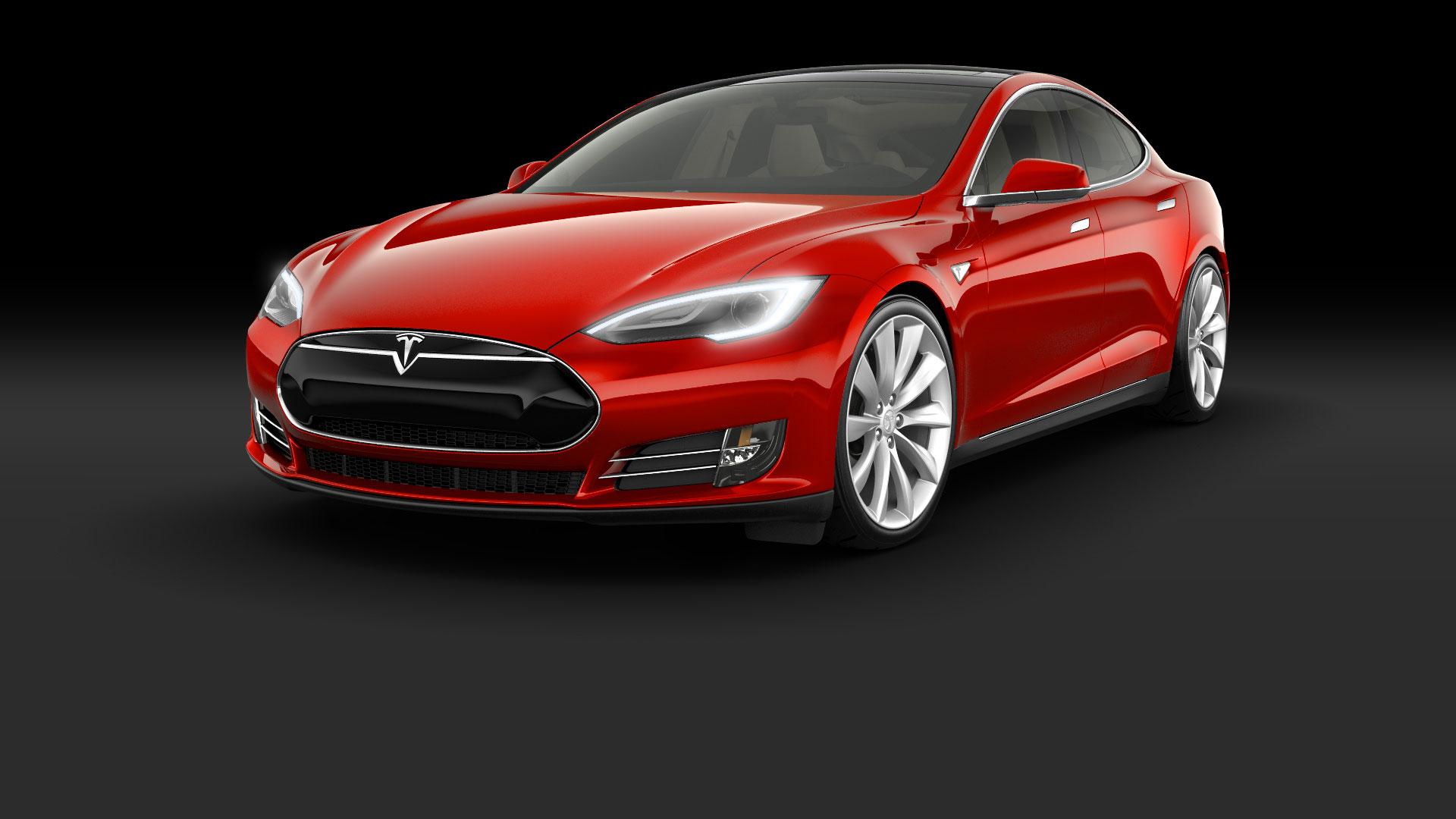 Red Tesla Electric Car Wallpapers - Wallpaper Cave