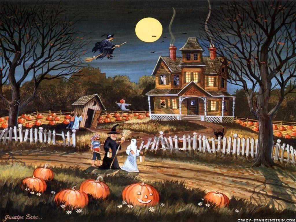 If the broom fits, fly it. Halloween desktop wallpaper, Halloween background, Halloween image